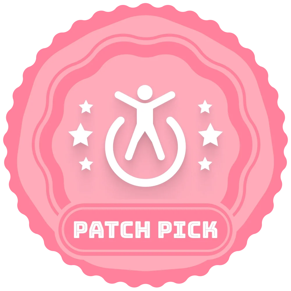 Red Geek Strong Patch Pick badge indicating a recommended item