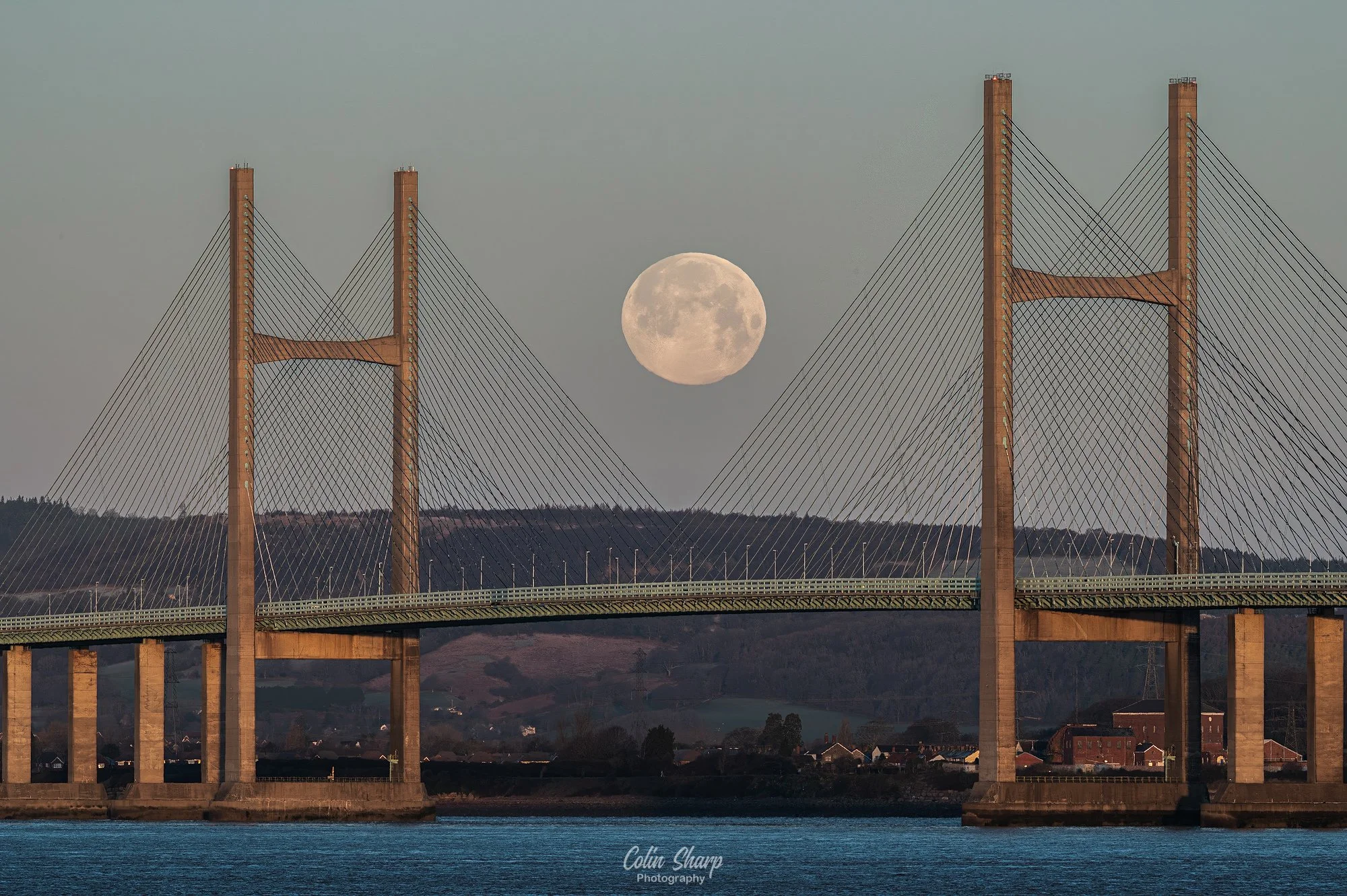 Wolf Moon Setting, Prince of Wales Bridge, Jan 26