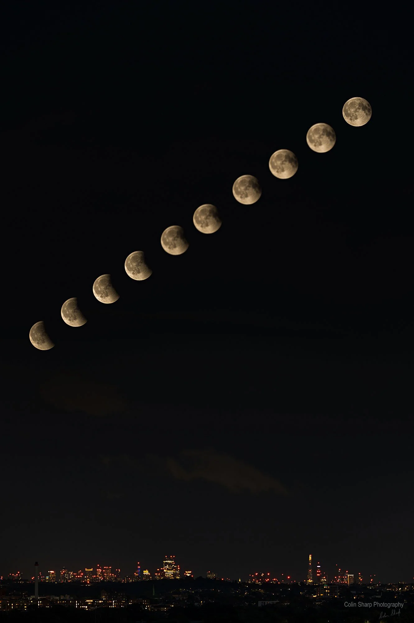 Partial Lunar Eclipse Across London