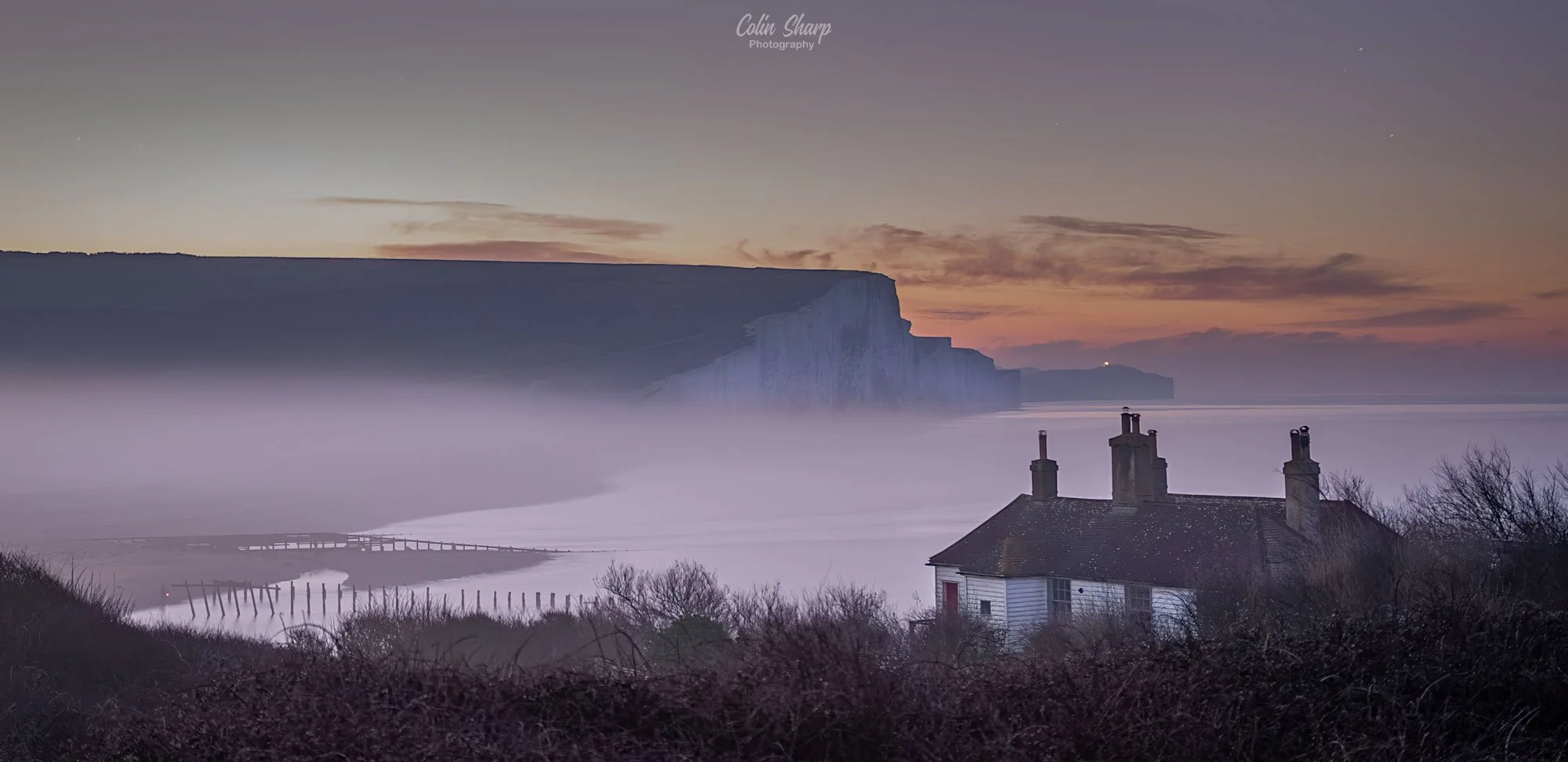 Mist Creeping In At The Coastguard Cottages, Cuckmere Haven, Mar 25