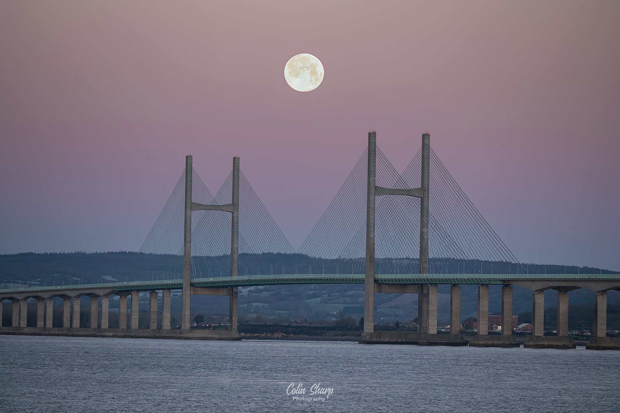 Wolf Moon Setting, Prince of Wales Bridge, Jan'25