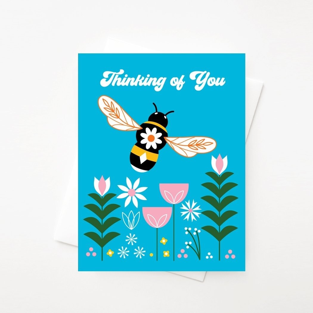 Whoever you send these cards to will BEE happy to open it! 🐝Now in stock, and free shipping on all US orders! 

#bee #beeartwork #beeart #stationery #stationeryaddict #greetingcards #greetingcard #greetingcardshop #greetingcarddesign #seattleartist 