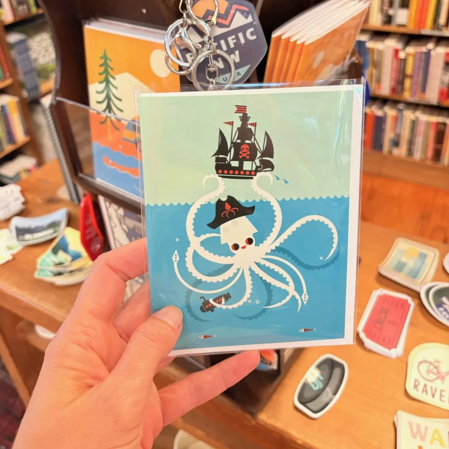 Life is a bit crazy right now! I felt some cheer today when my amazing and wonderful friend sent this photo! You know you have some wonderful supportive friends when you get photos like this. My friend Megan always finds my work in our local shops. H