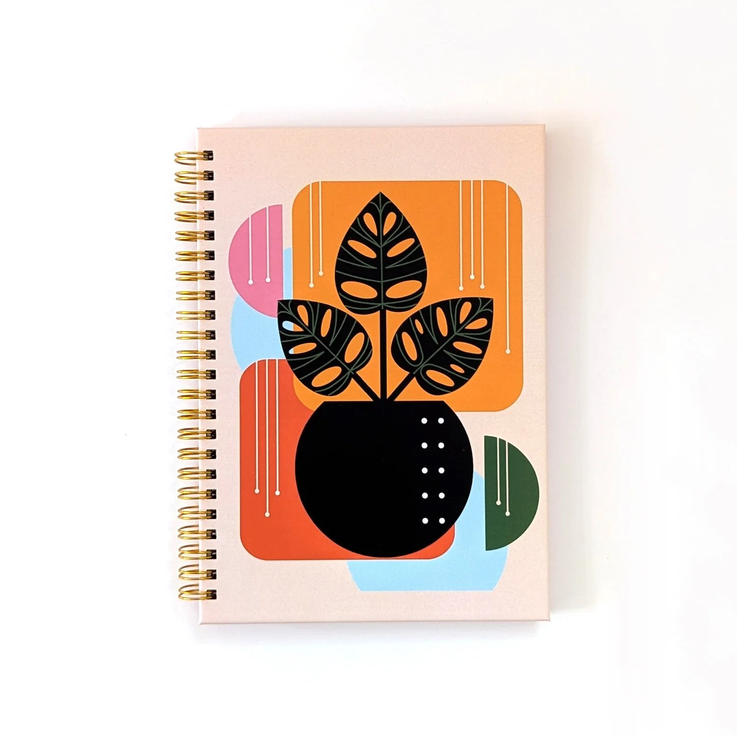 NEW Abstract Leaf Spiral Notebook (thick paper)