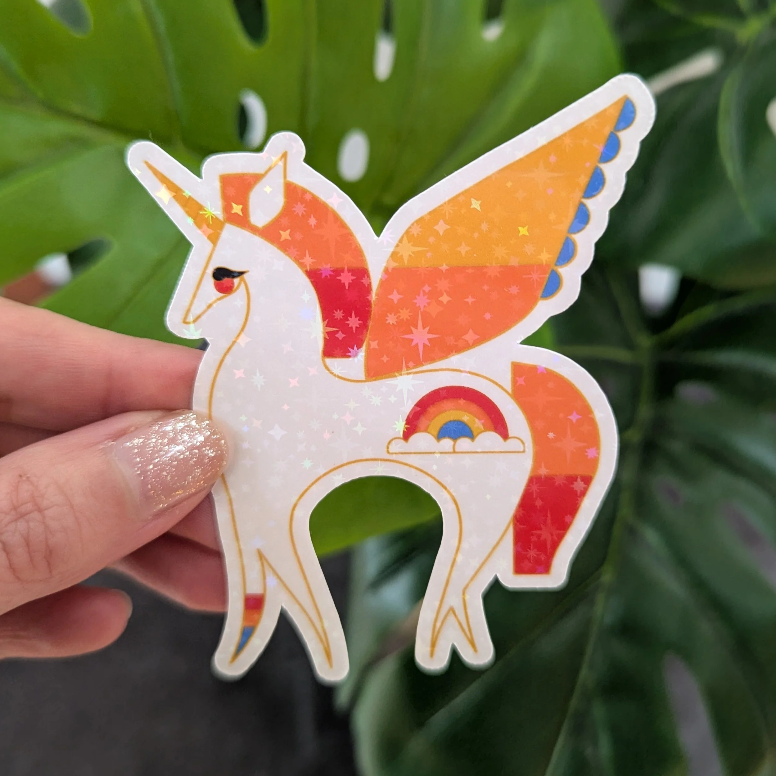 Sparkly Star Rainbow Unicorn