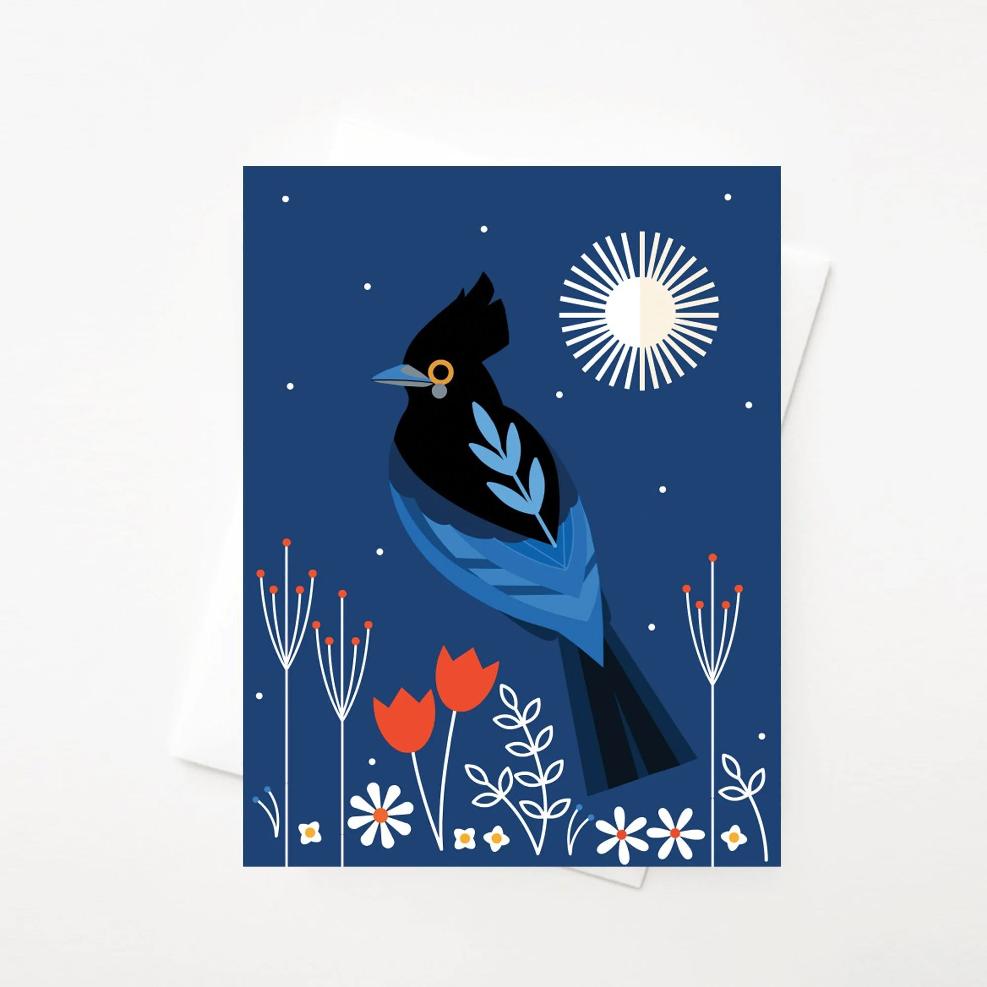 Stellar's Jay Greeting Card