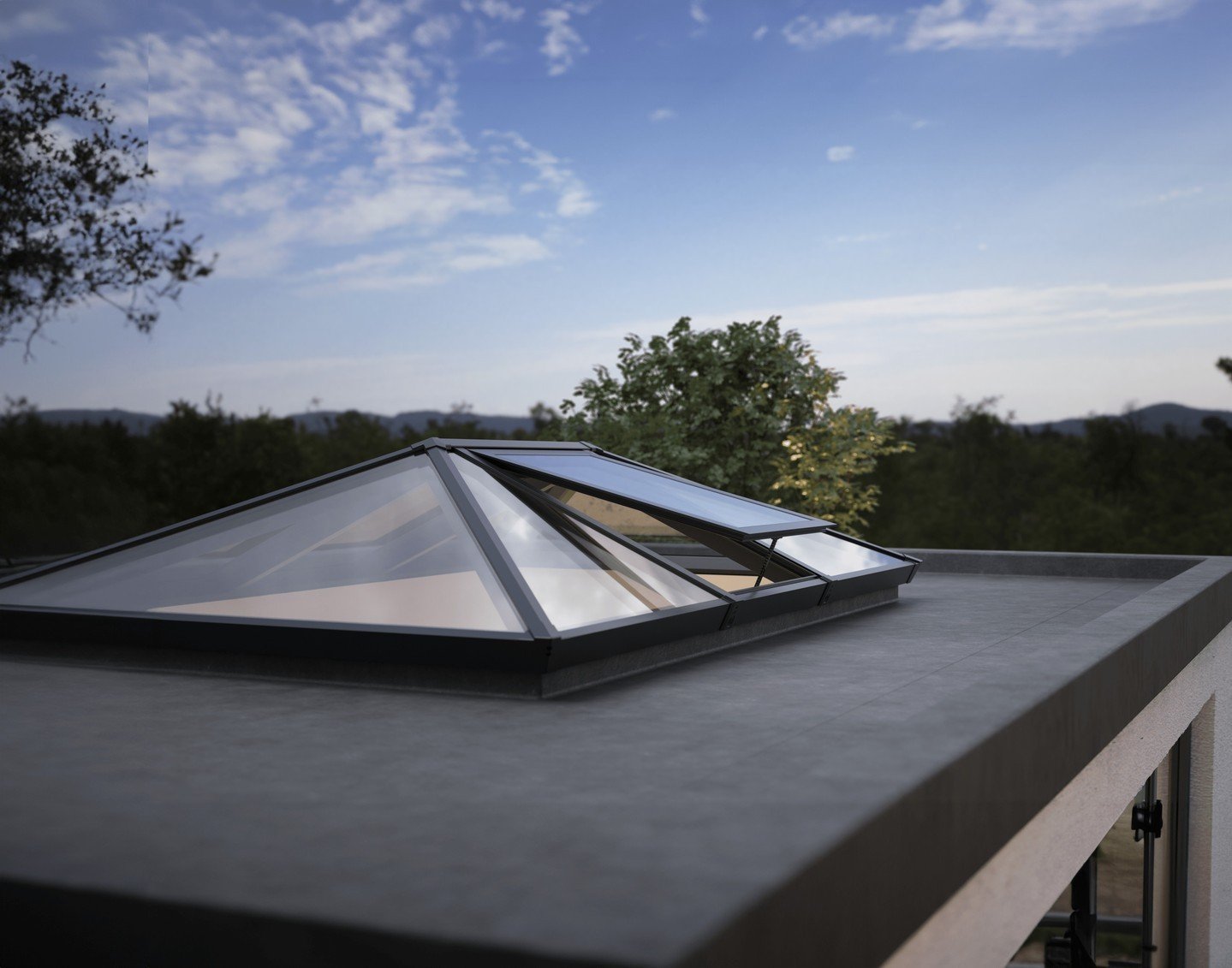 Get your customer&rsquo;s homes ready for the warmer weather with our Sheerline roof lanterns.

Not only do our roof lanterns flood spaces with natural lights, but they also come with a vent option, perfect for any project.

This roof vent uses power