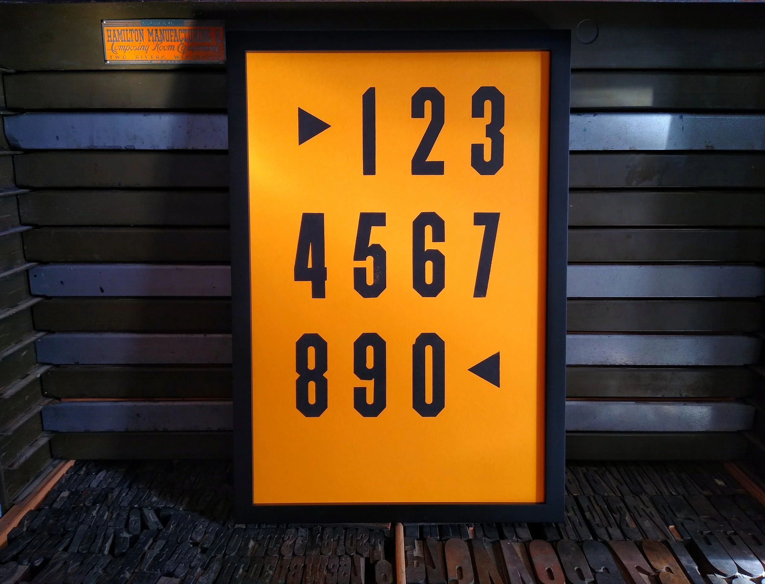 Half Block Numerals Specimen