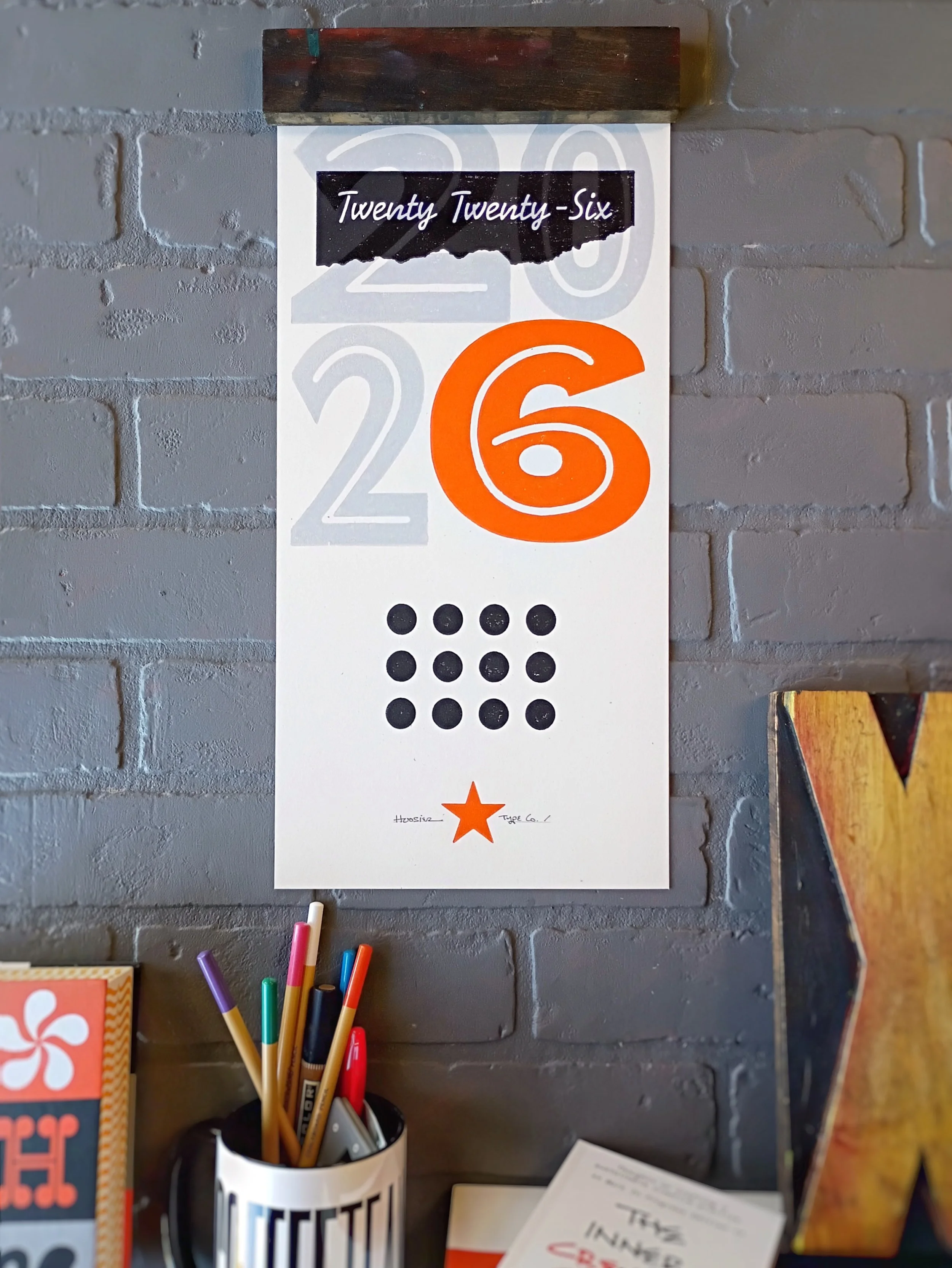 2026 Minimalist Calendar 8x16