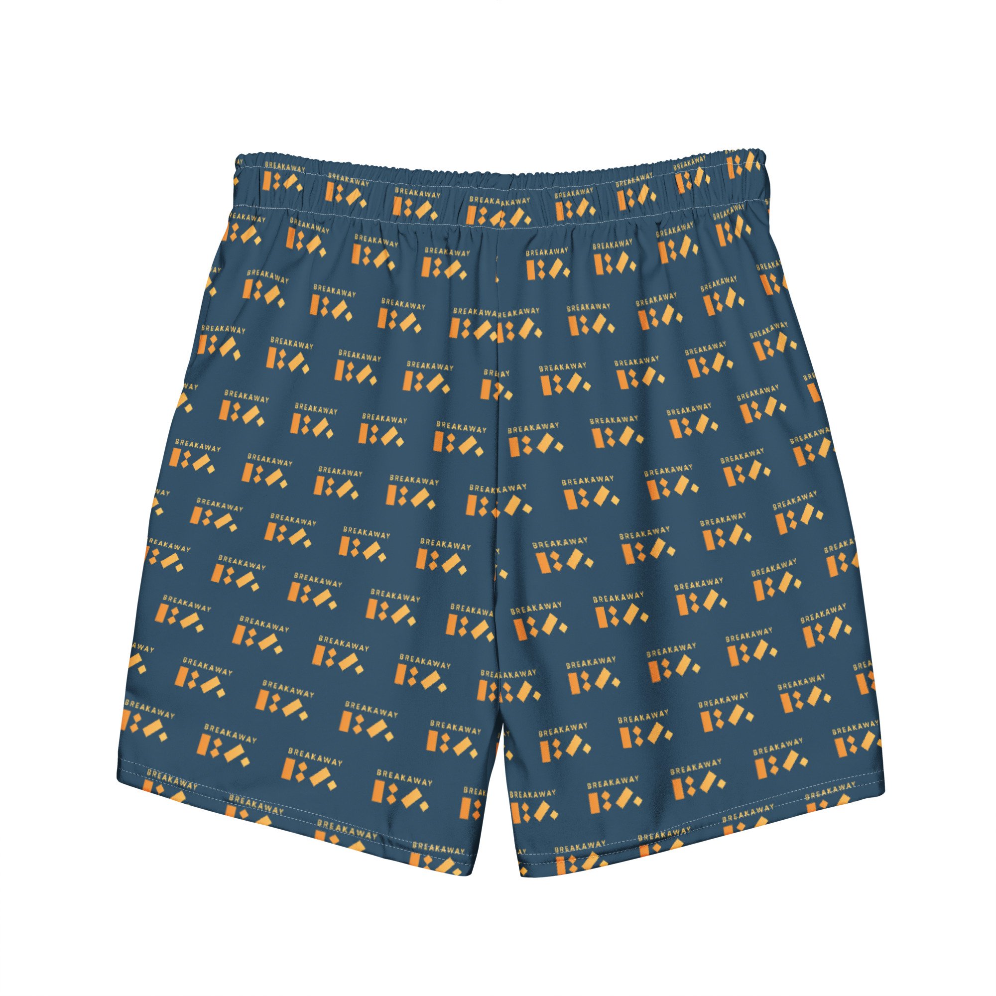Navy BA Logo Swim Trunks