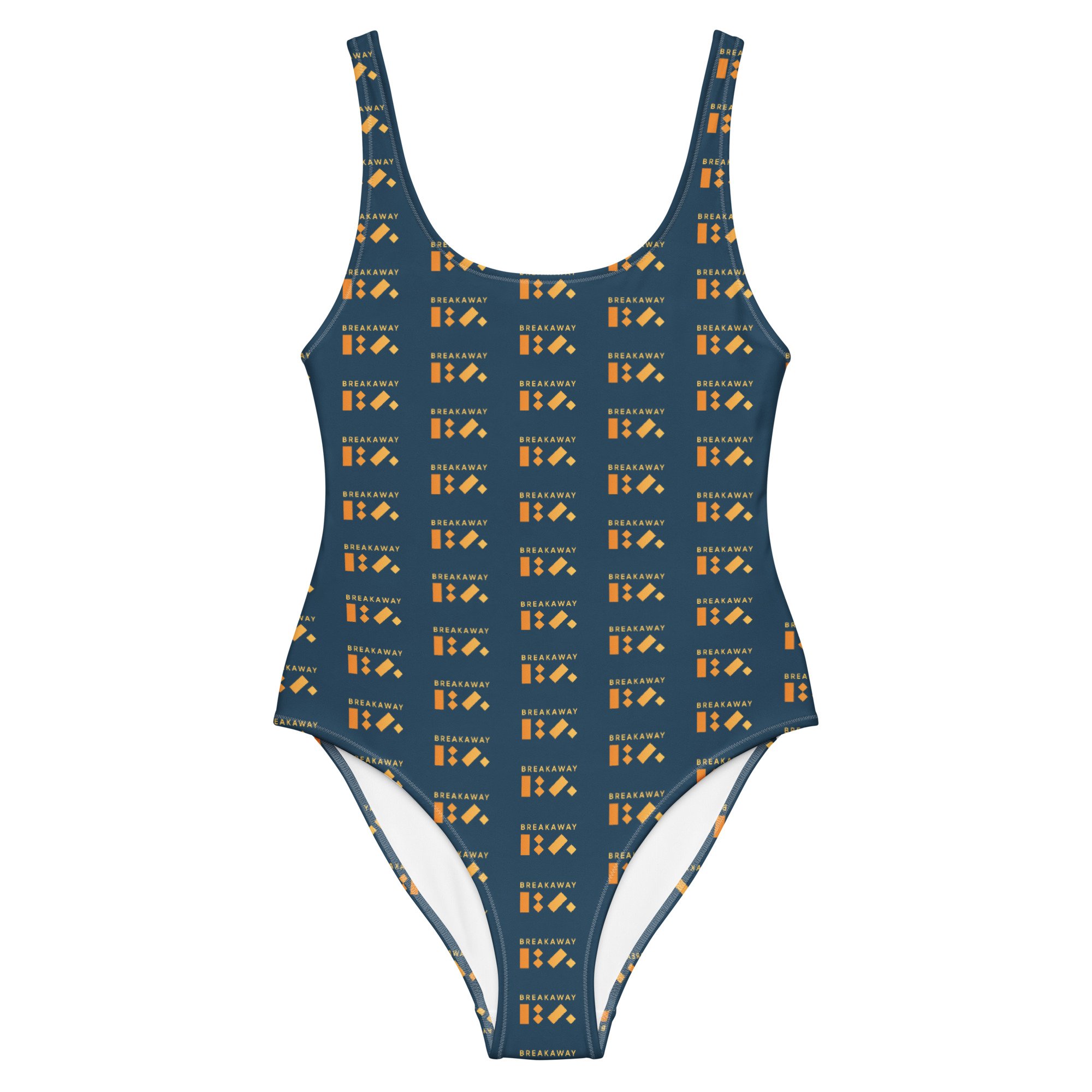 Navy BA Logo Swimsuit