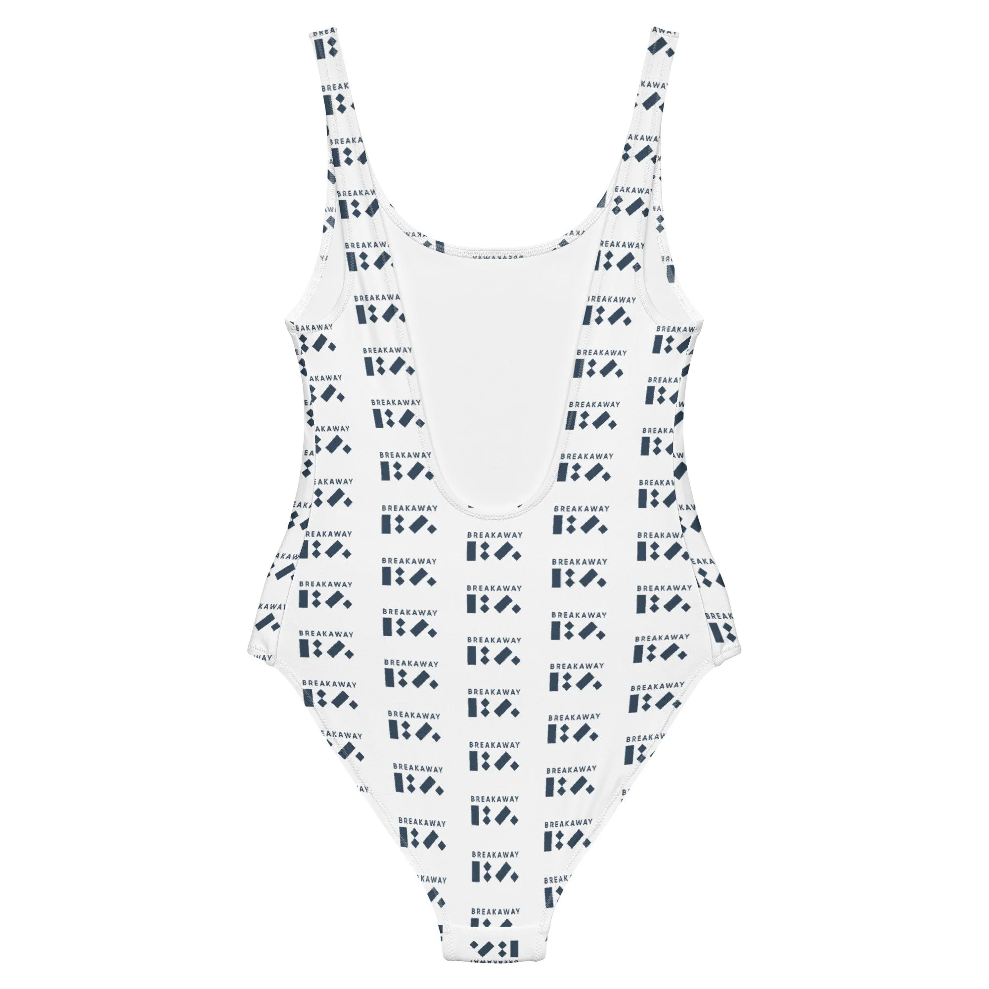 White BA Logo Swimsuit