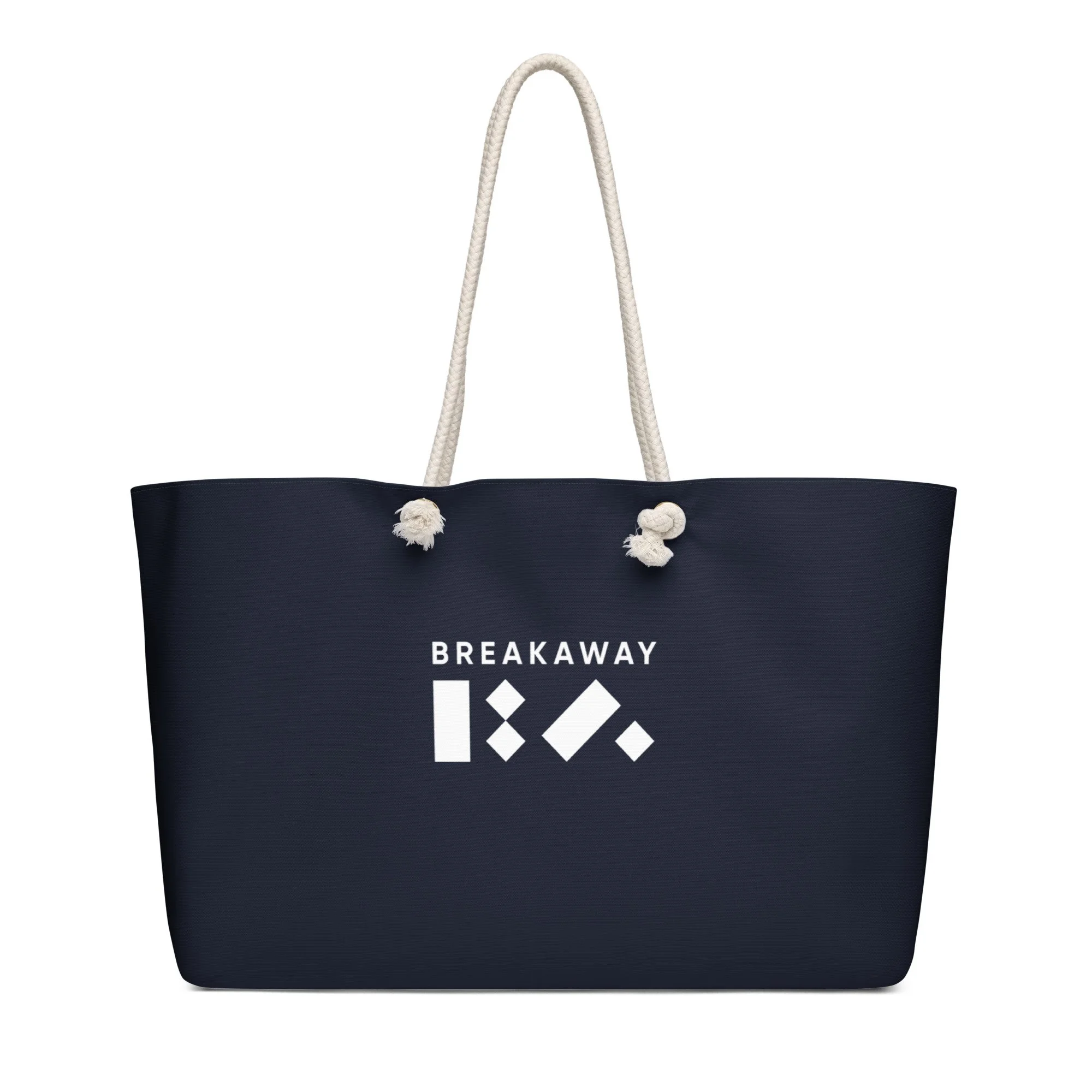 Navy BA Logo Oversized Weekender Bag