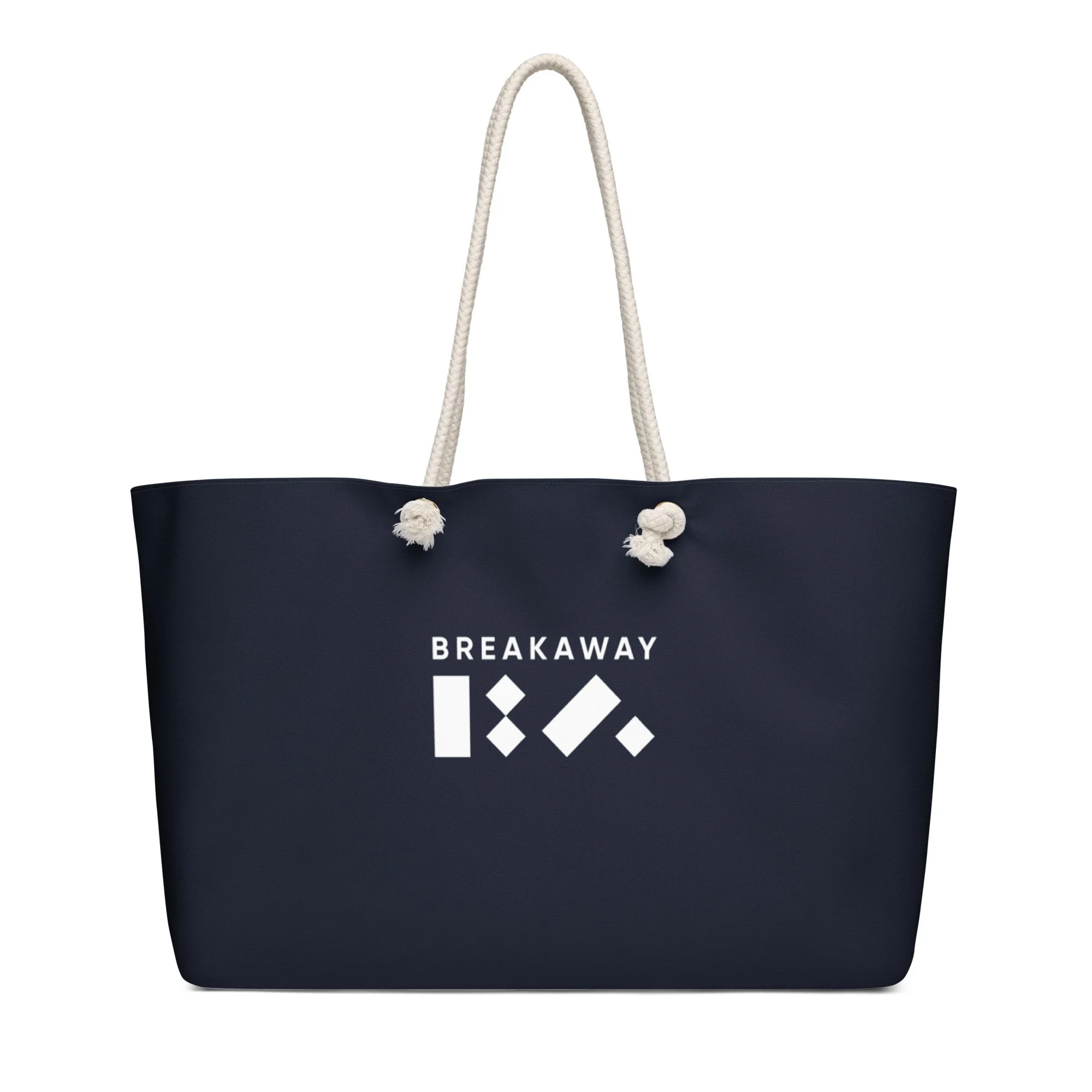 Navy BA Logo Oversized Weekender Bag