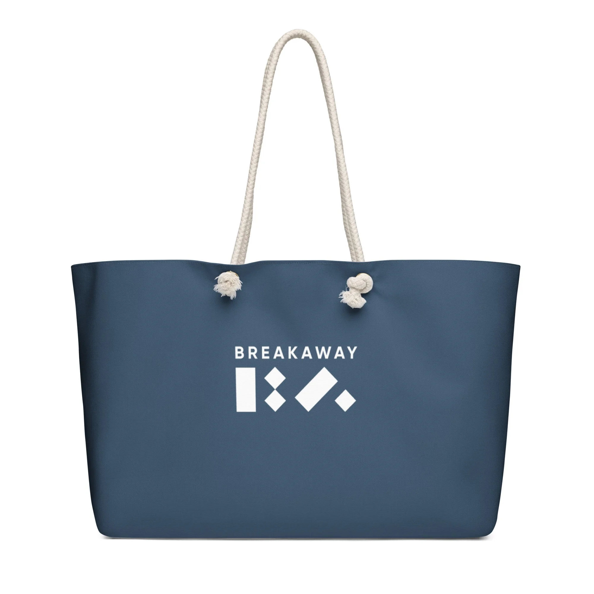 Blue BA Logo Oversized Weekender Bag
