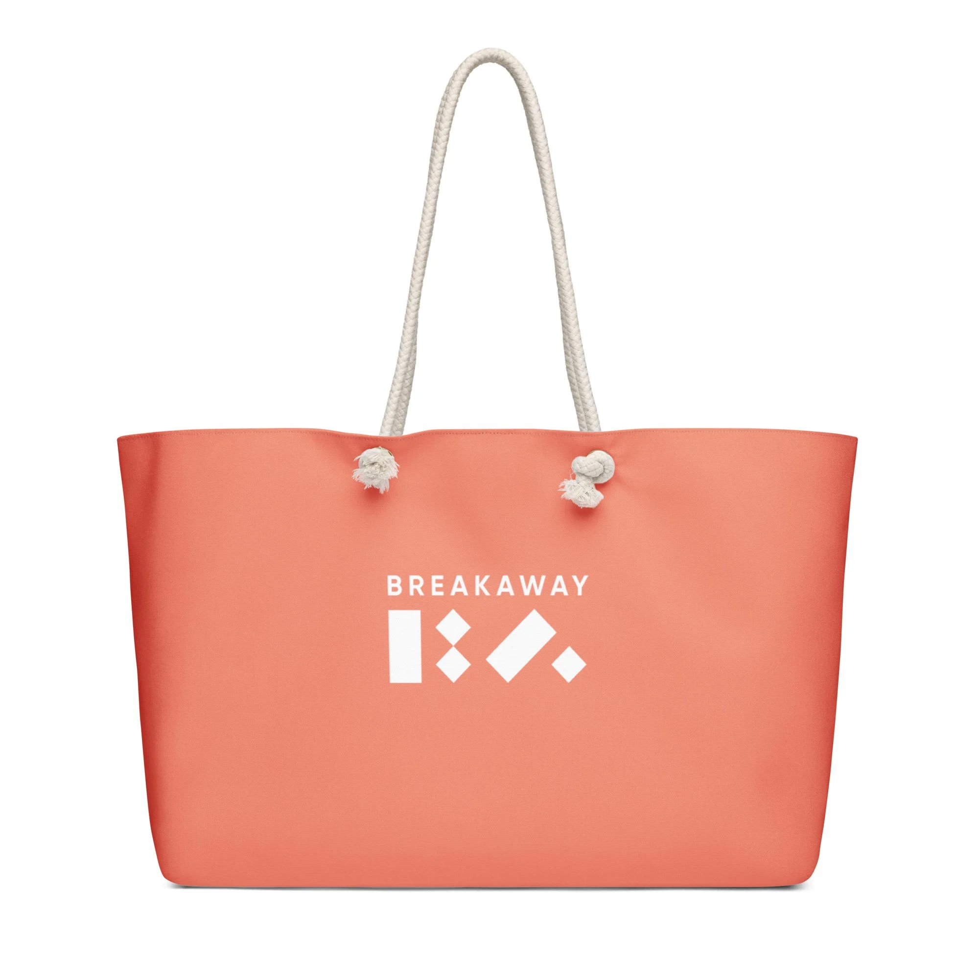 Coral BA Logo Oversized Weekender Bag