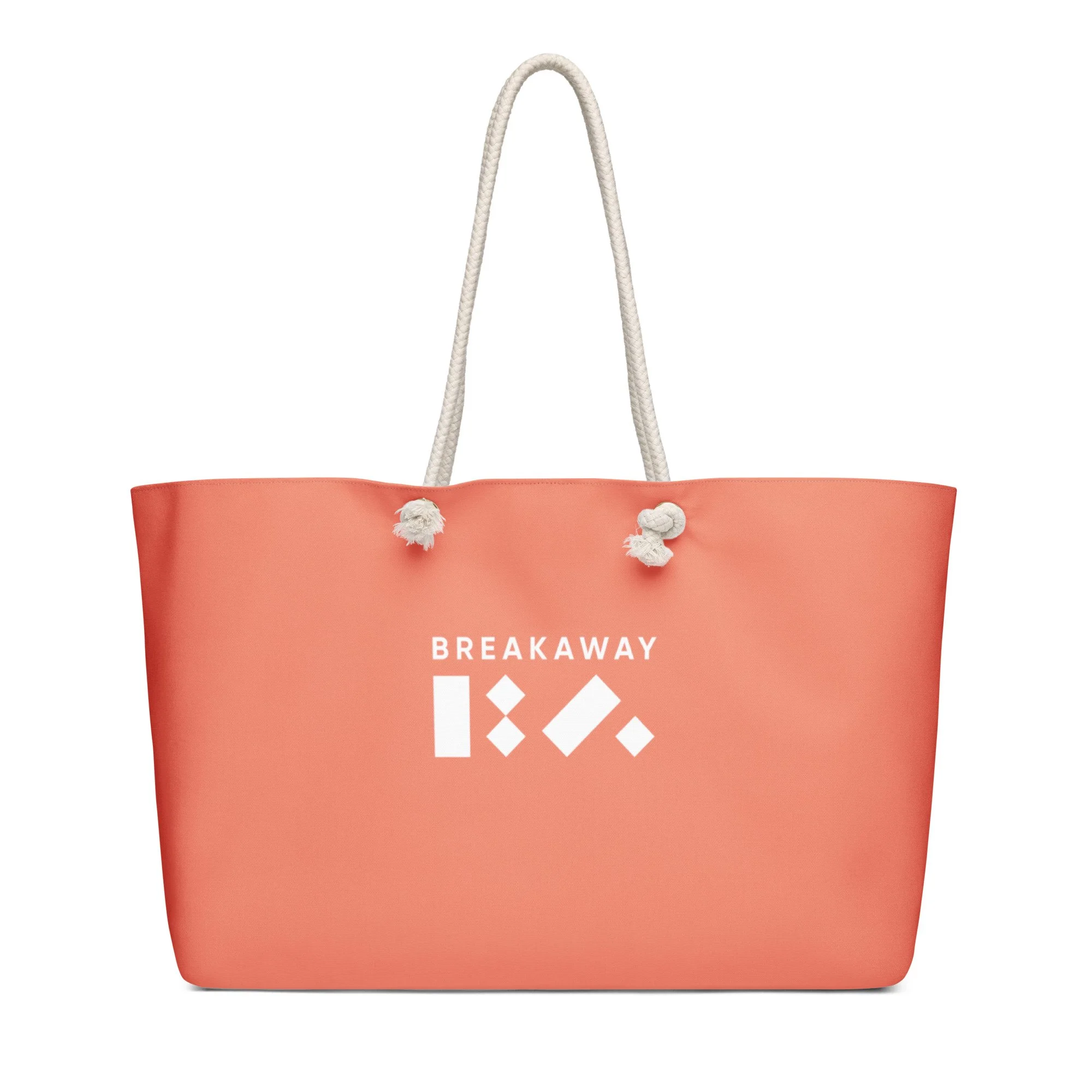 Coral BA Logo Oversized Weekender Bag