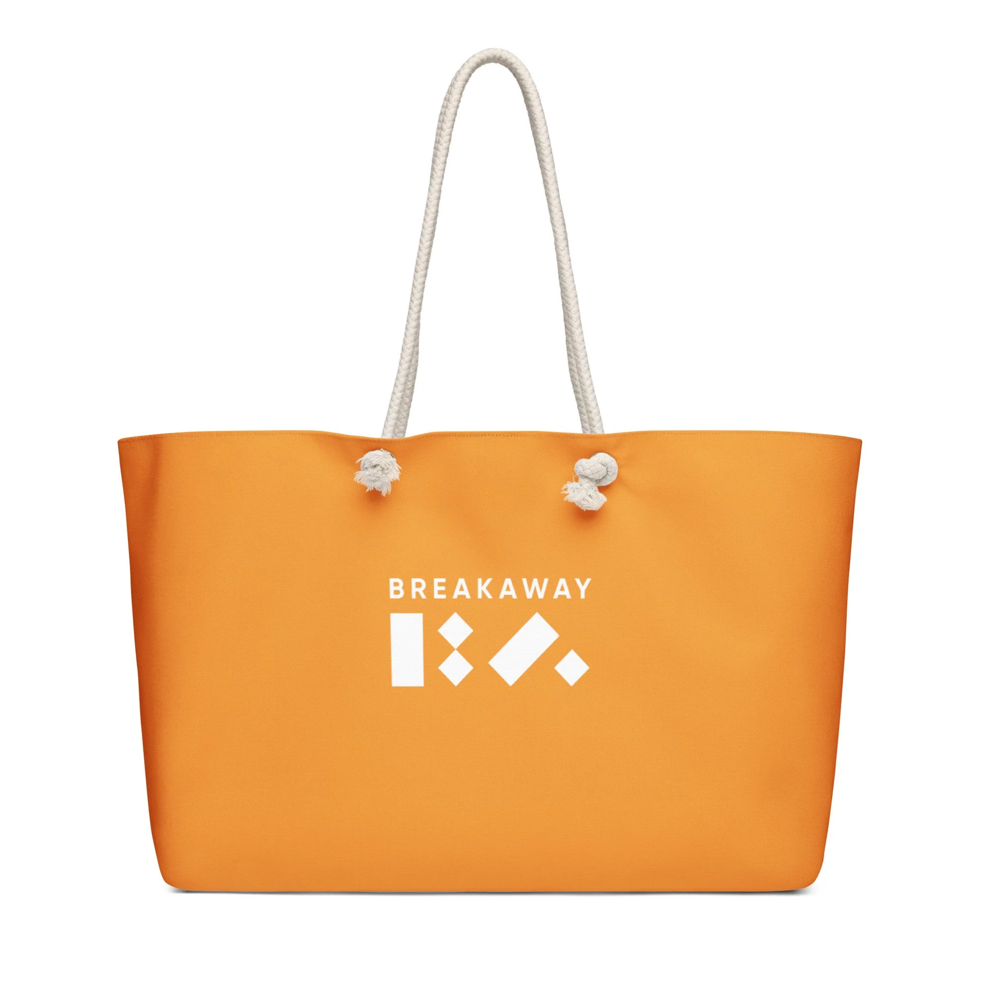 Orange BA Logo Oversized Weekender Bag