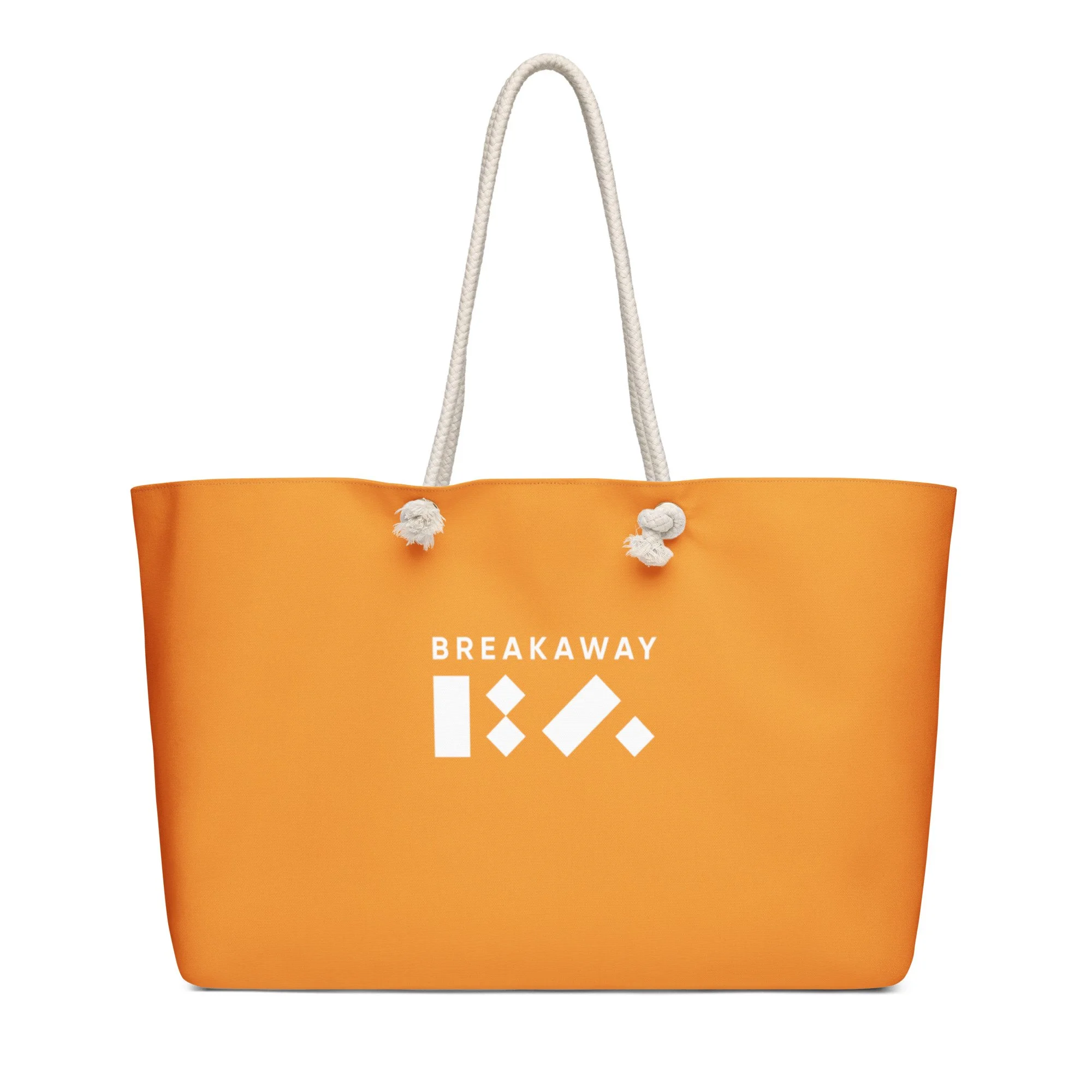 Orange BA Logo Oversized Weekender Bag