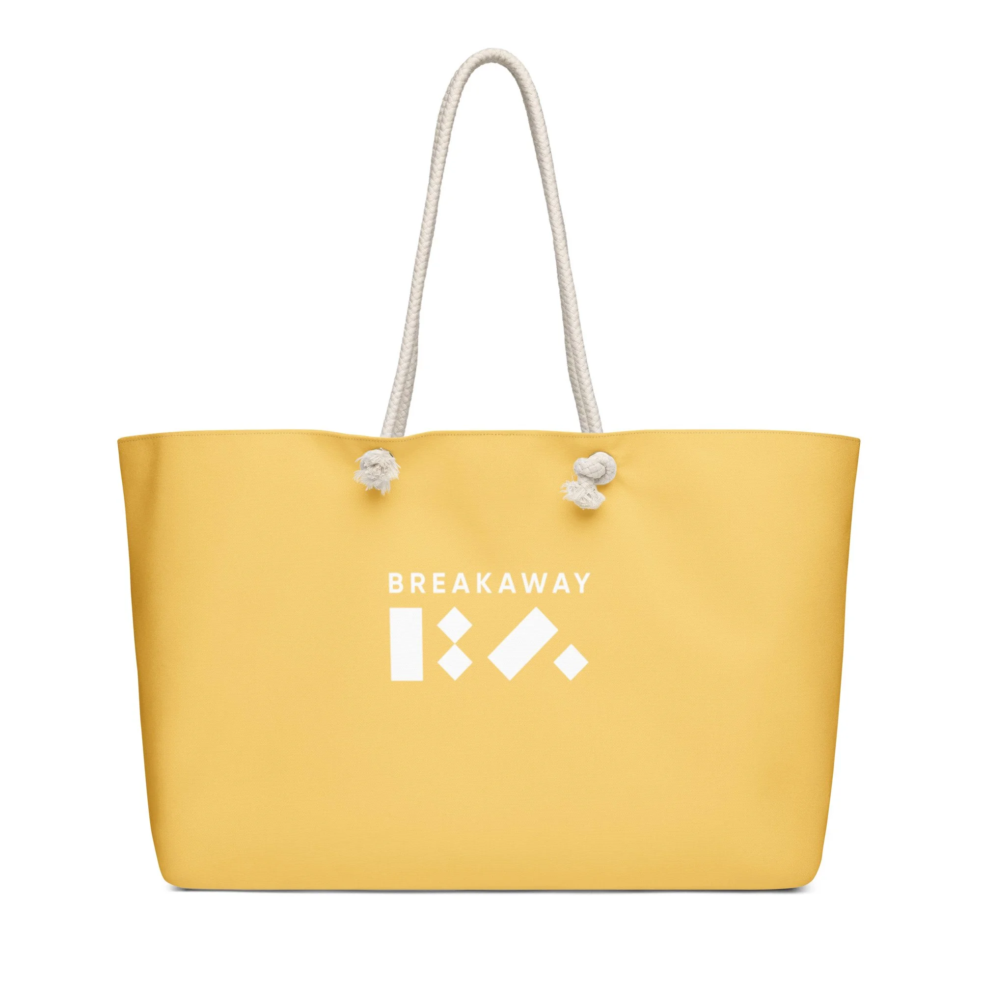 Yellow BA Logo Oversized Weekender Bag