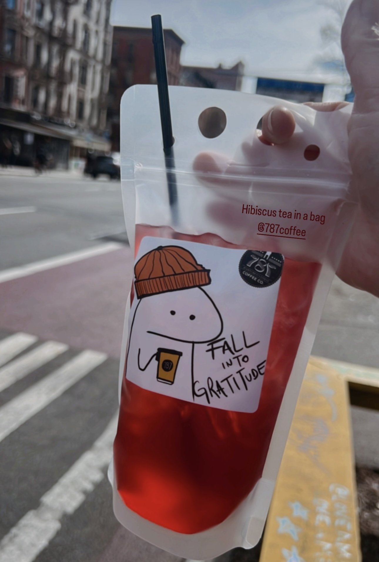 Reduce, Reuse, Refresh 787 Coffee's Sustainable Iced Latte Pouch — 787