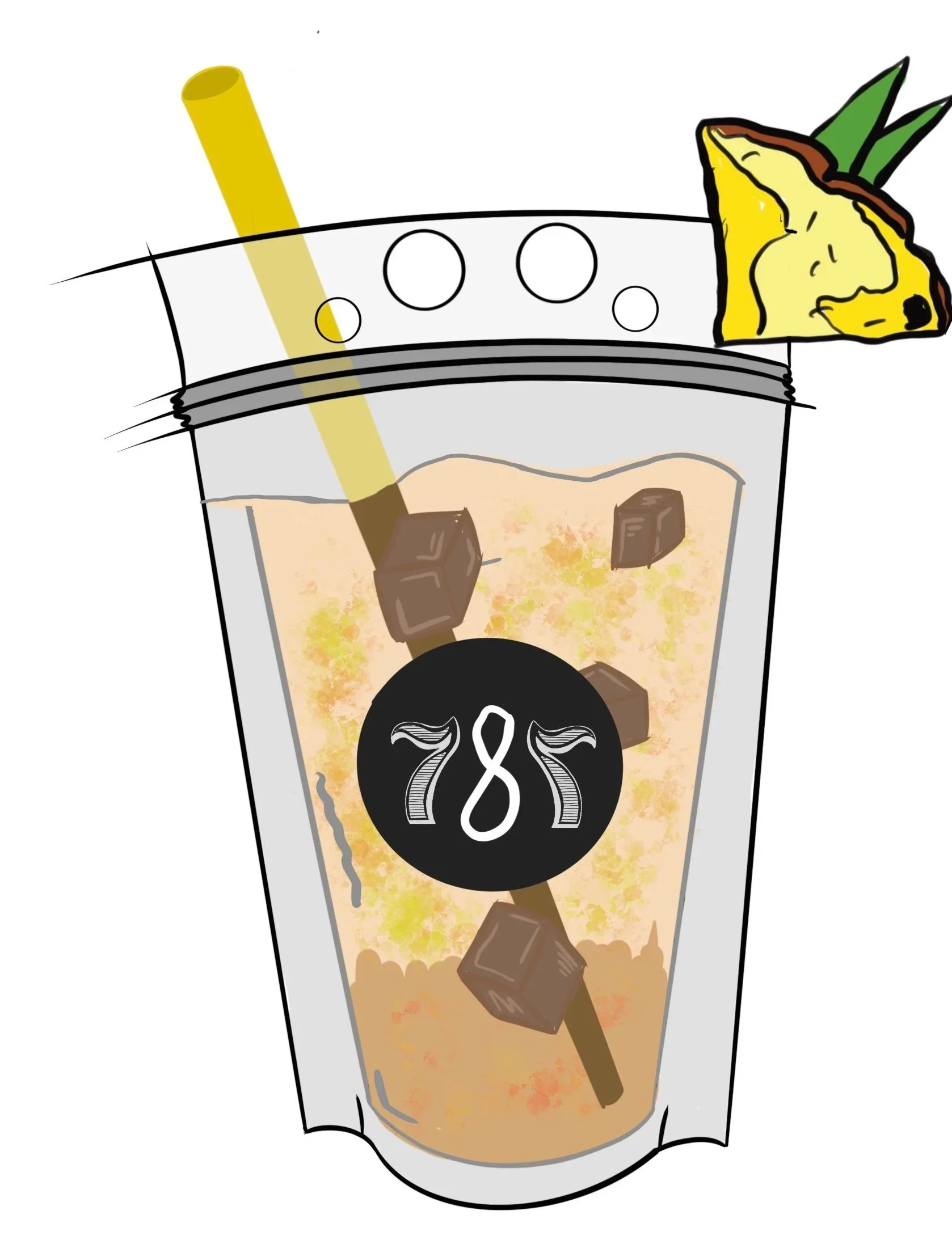 How to Make A Iced Piña Colada Latte At Home using the 787 Coffee Recipe