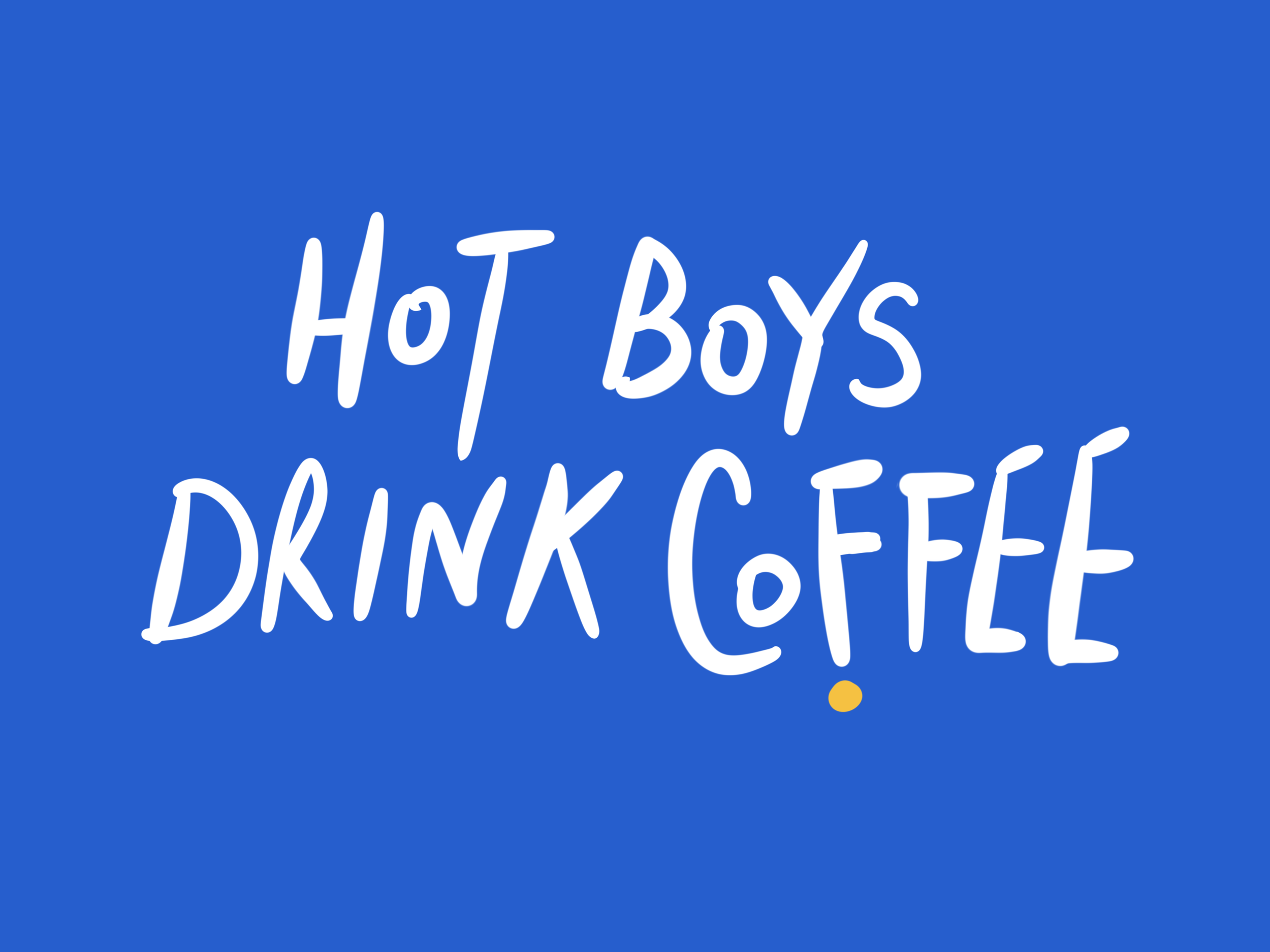 Hot Boys Drink Coffee — The 787 Coffee Cobalt Blue Tote Bag