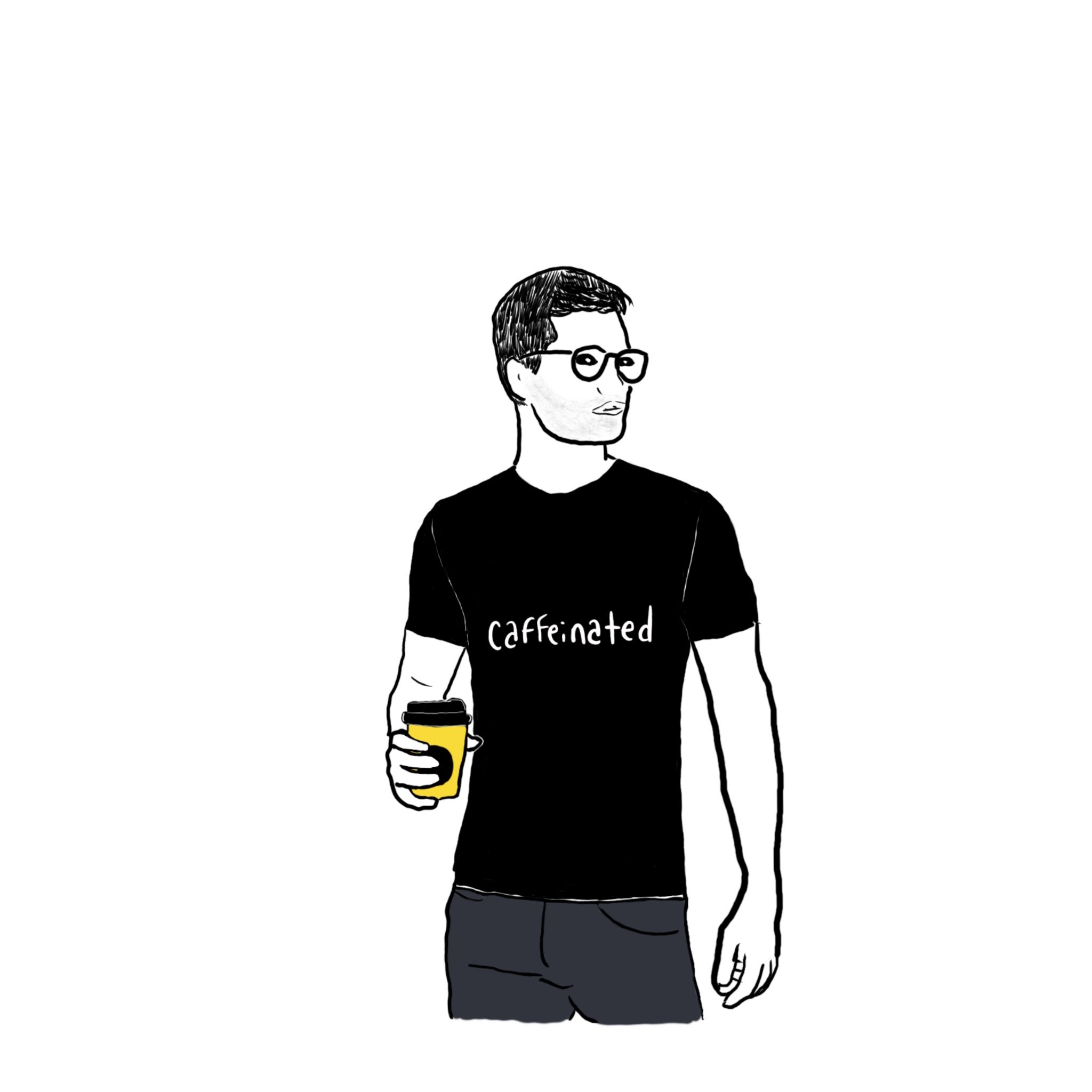 The Best Coffee Lover T-Shirt You Can Buy Online — Introducing the Caffeinated. Tee by 787 Coffee