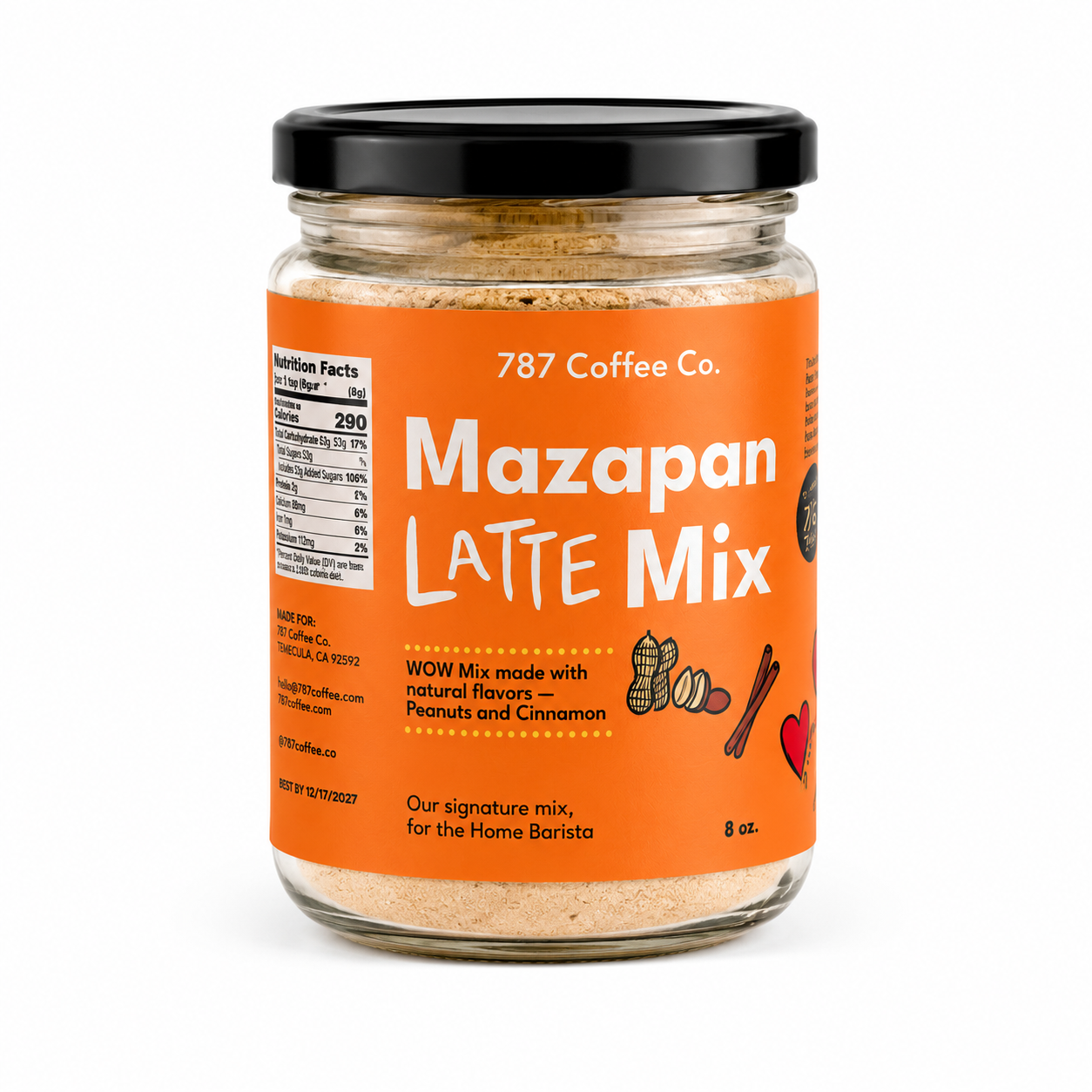 Mazapán Latte Mix — Peanut Cinnamon Latte Powder for Home Baristas