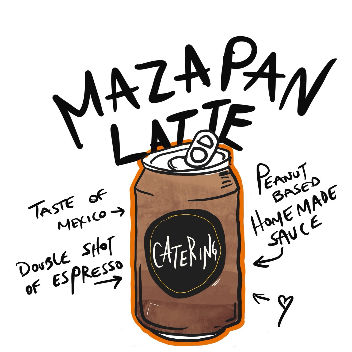787 Coffee Catering: Mazapán Latte Iced Cans for Your Next Event