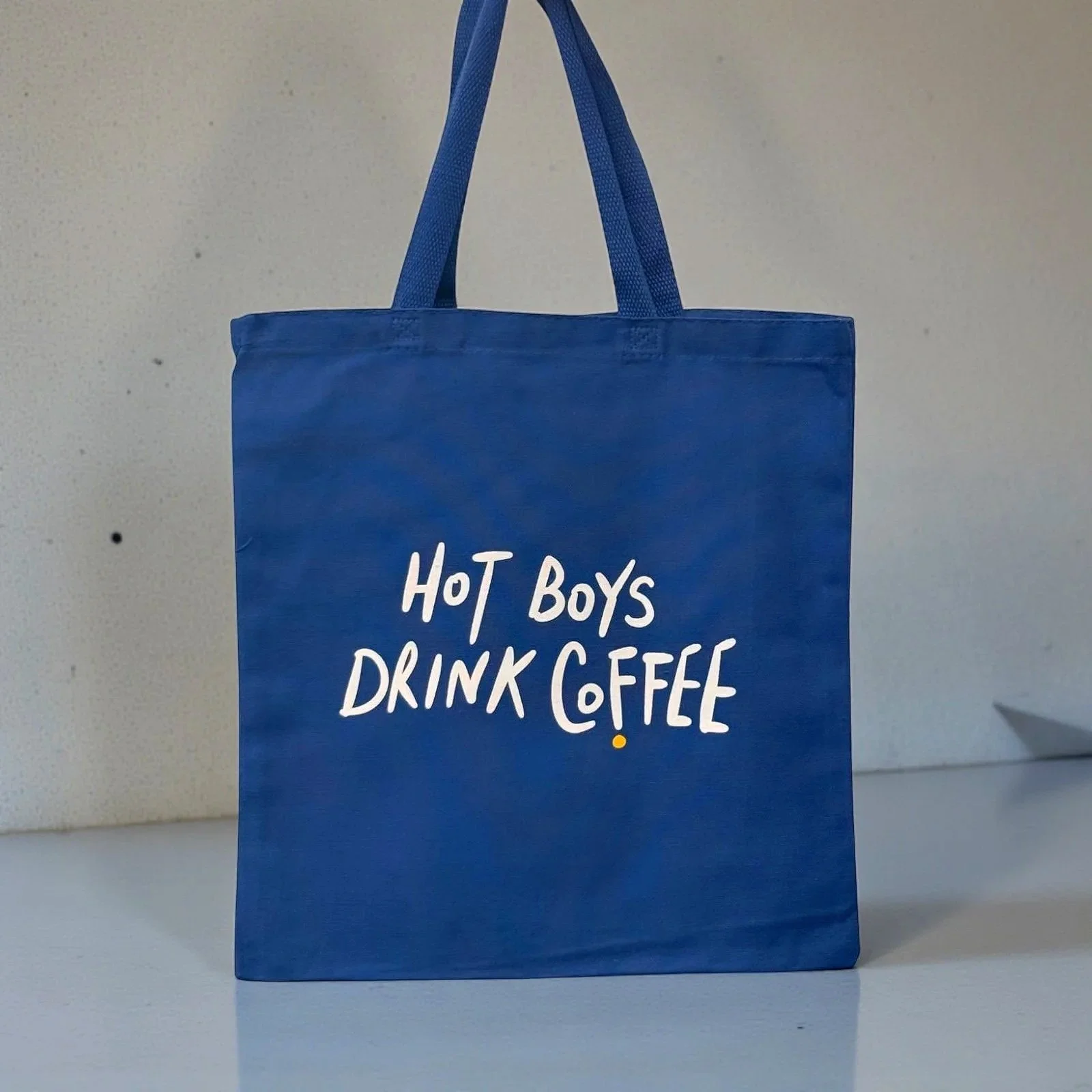 hot boys drink coffee tote bag - reduce reuse and recycle by 787 coffee