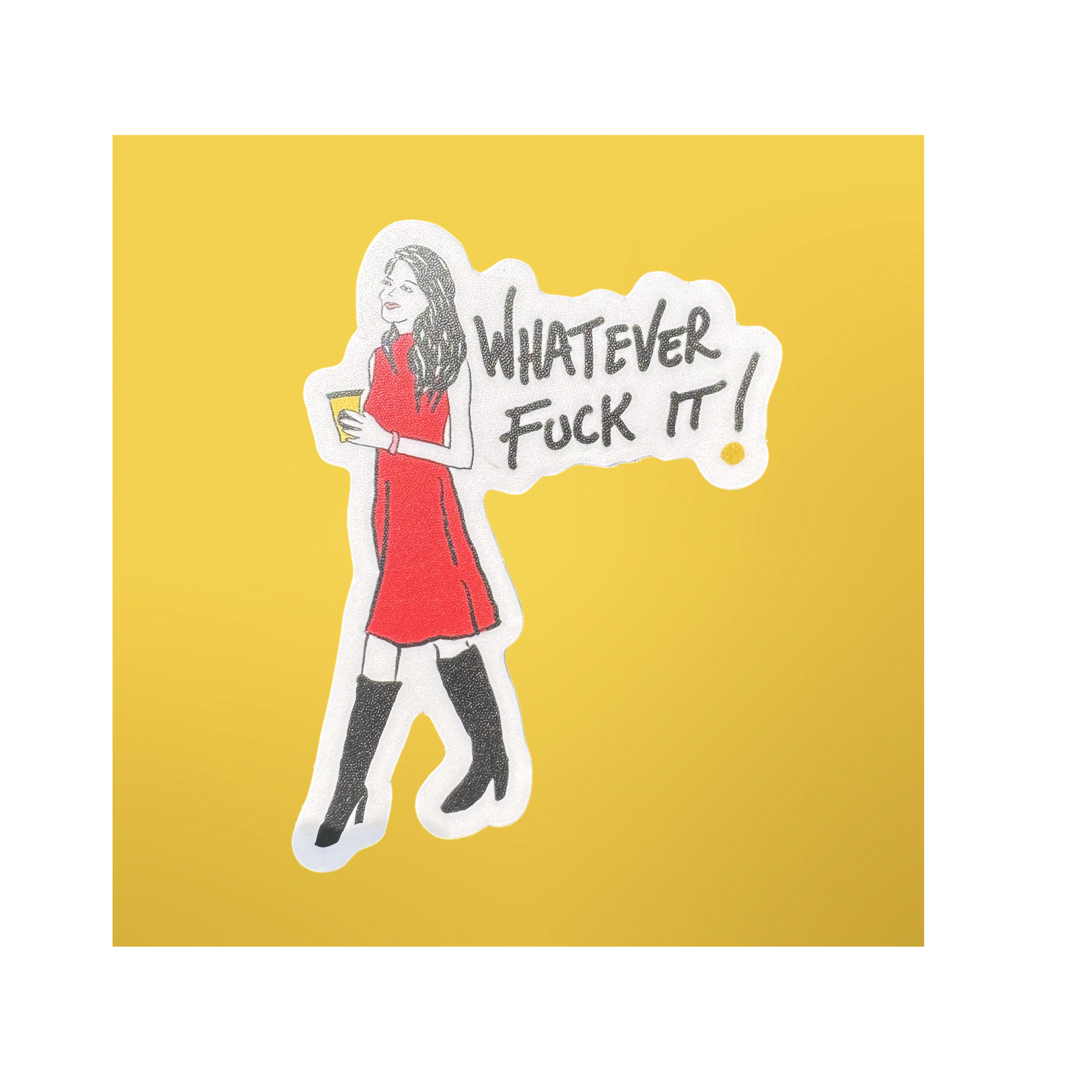 Whatever… Sticker - Embrace the 787 Coffee Lifestyle- Ideal for Water Bottle, and Your Laptop