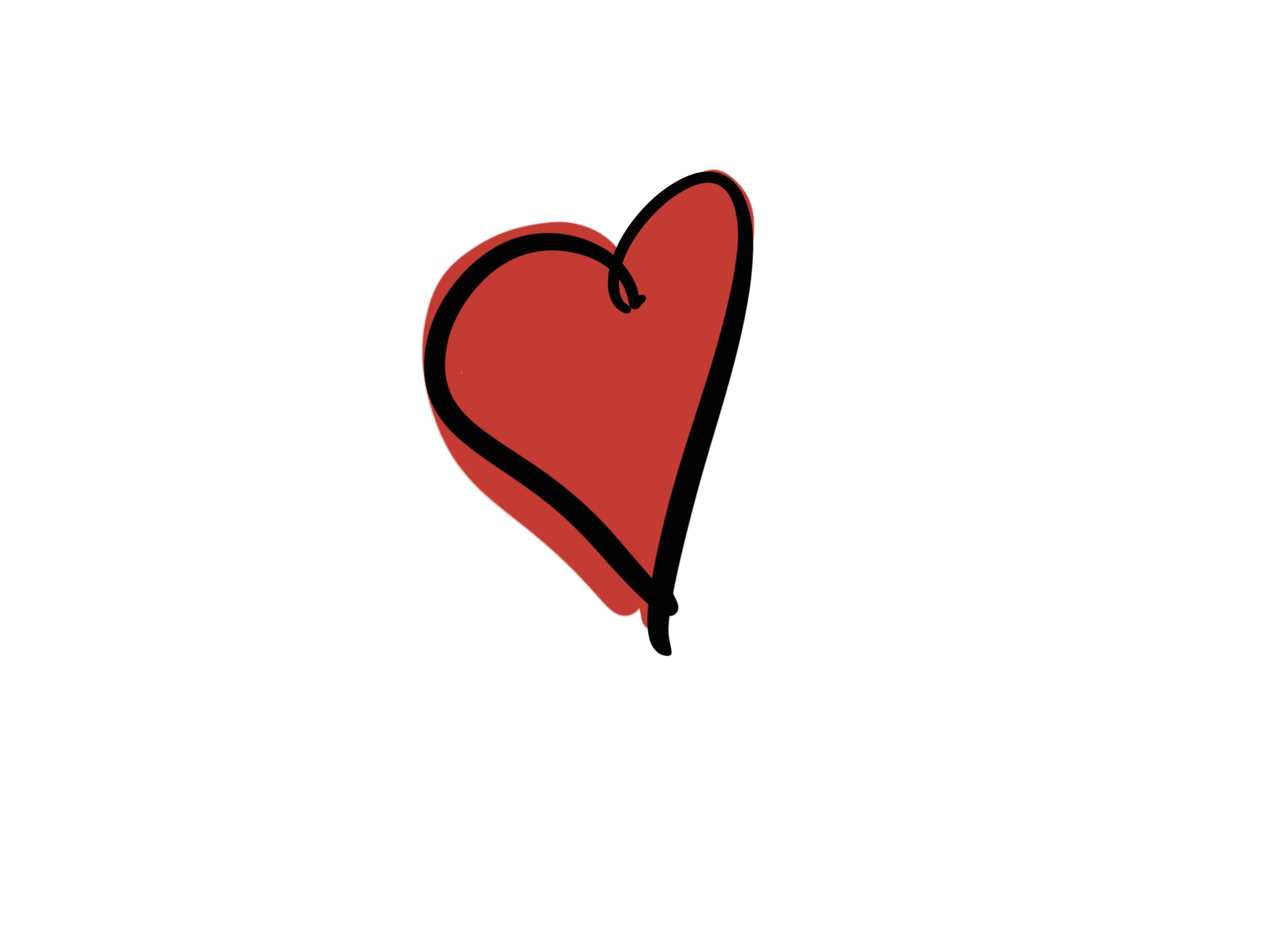 A black text image with the message 'You are loved' and a red heart illustration in the center.