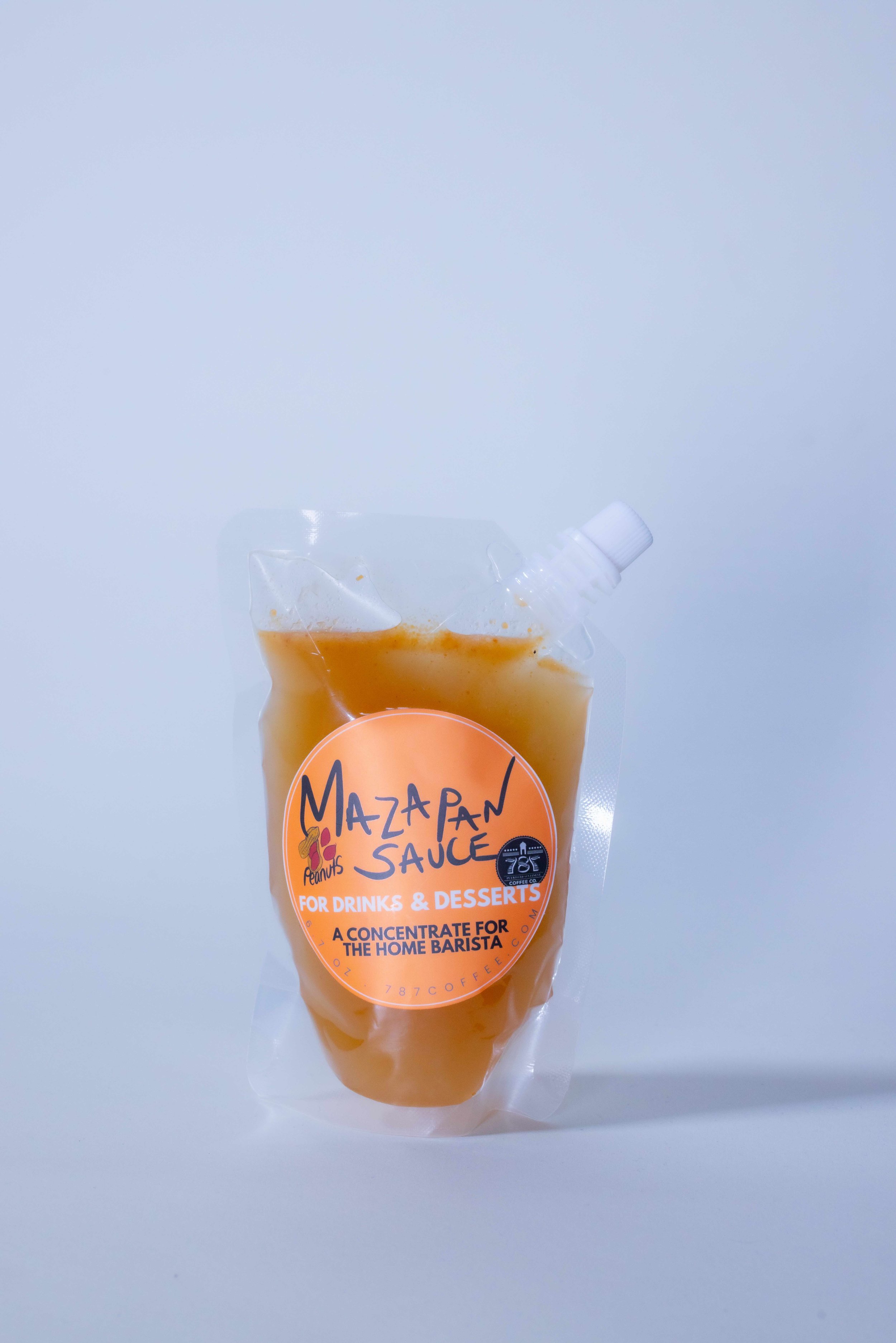 Mazapan homemade sauce by 787 coffee with white background