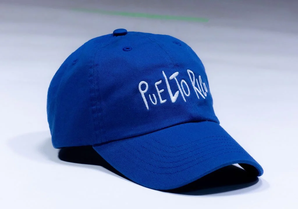 Puerto Rico Hat- Blue Cotton- US Madl — 787 Coffee display picture 3