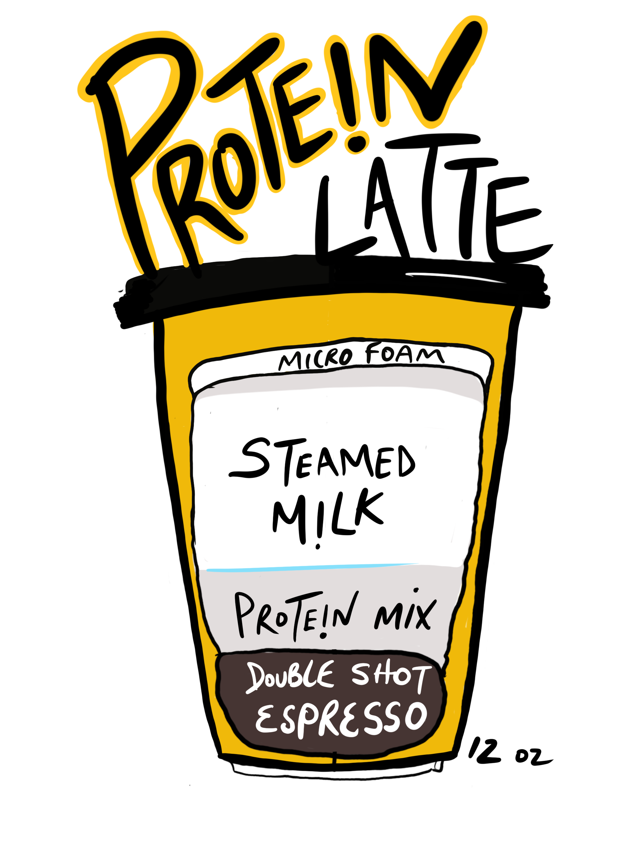 787 Coffee Protein Latte — 12 oz drink with double shot espresso, protein mix, steamed milk, and micro foam — 31 grams of protein per serving, available in NYC and New Jersey