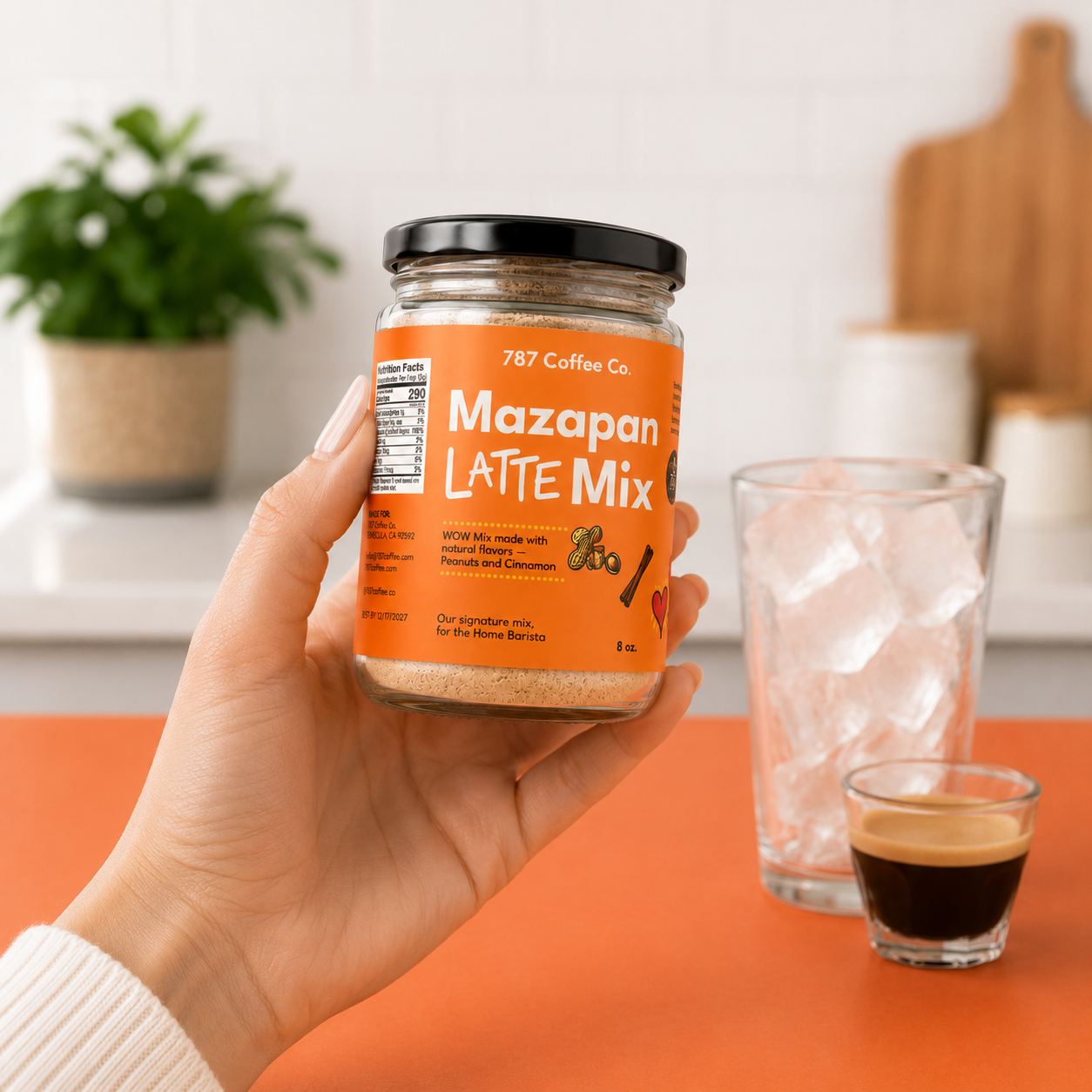 Mazapán Latte Mix — Peanut Cinnamon Latte Powder for the Home Barista | 787 Coffee