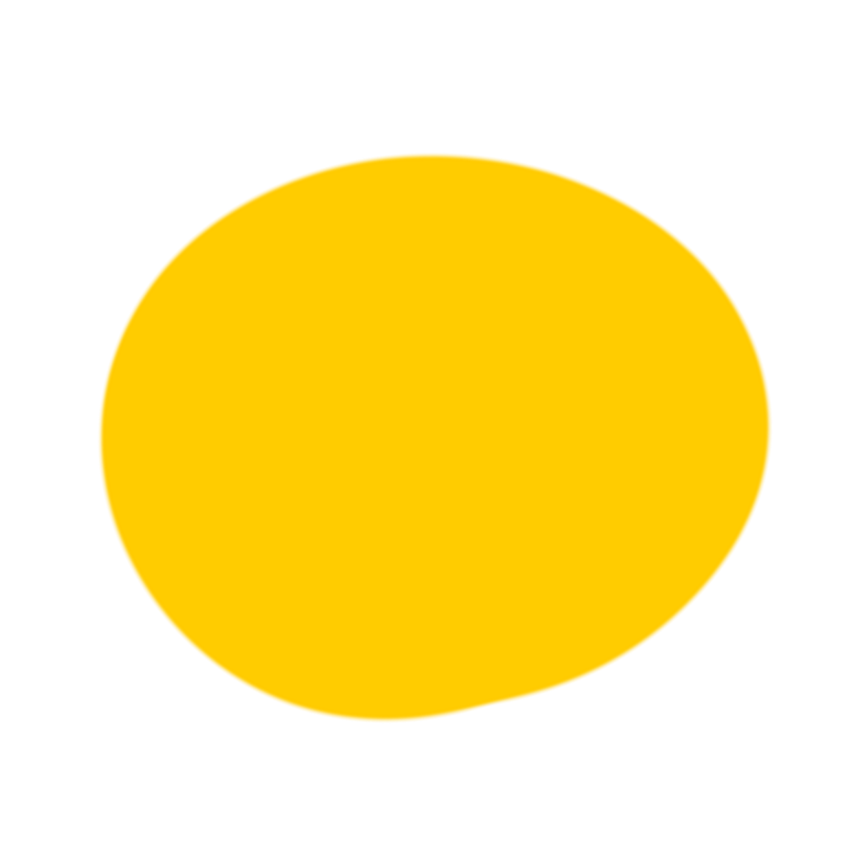A pie chart with a large yellow section, small red and brown sections, and a tiny green section.