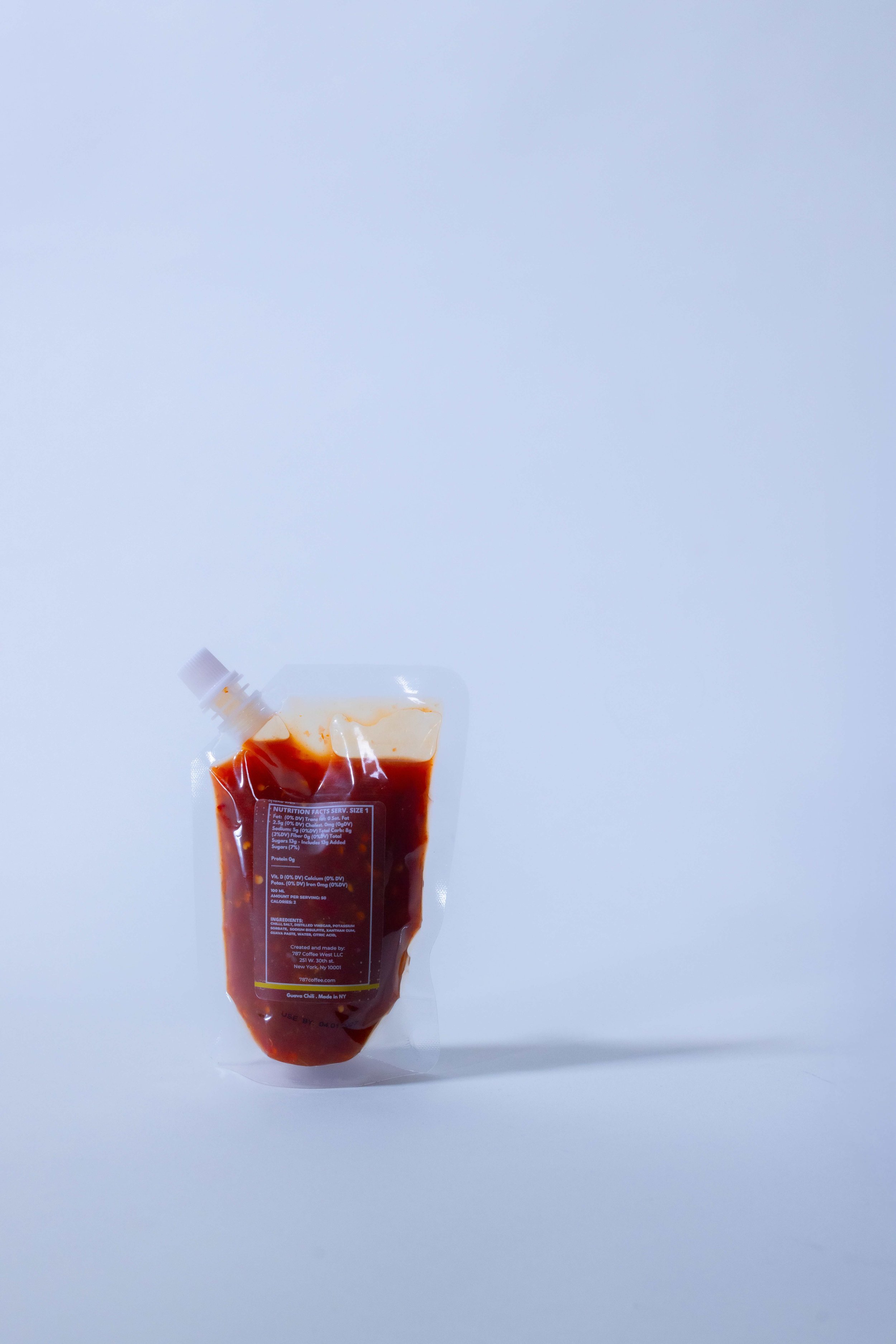 Guava Chili back white background