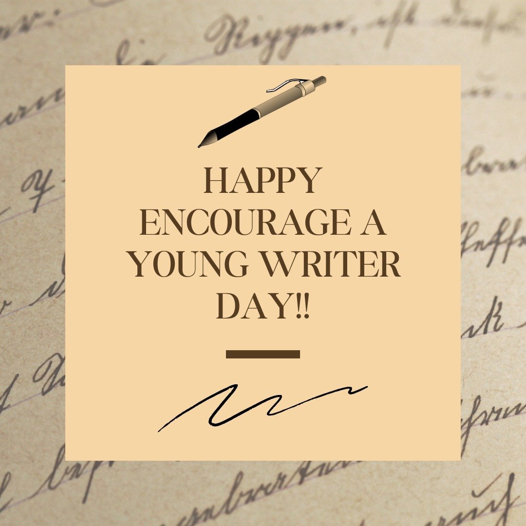 It's Encourage a Young Writer Day!!! Share some of your greatest writing tips and tricks with the youth! #youngwritersday