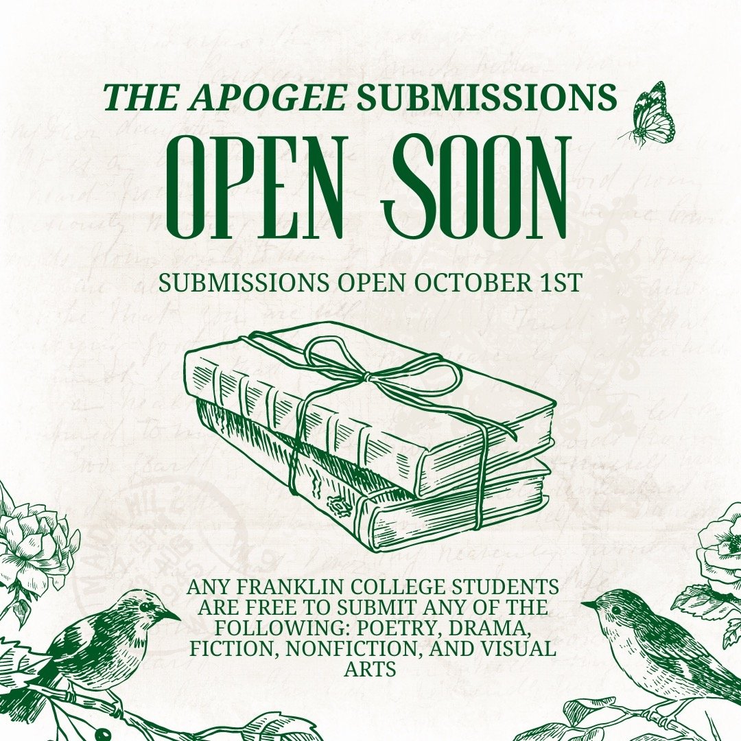 The Apogee opens for submissions soon! We look forward to seeing all of your creativity at work!