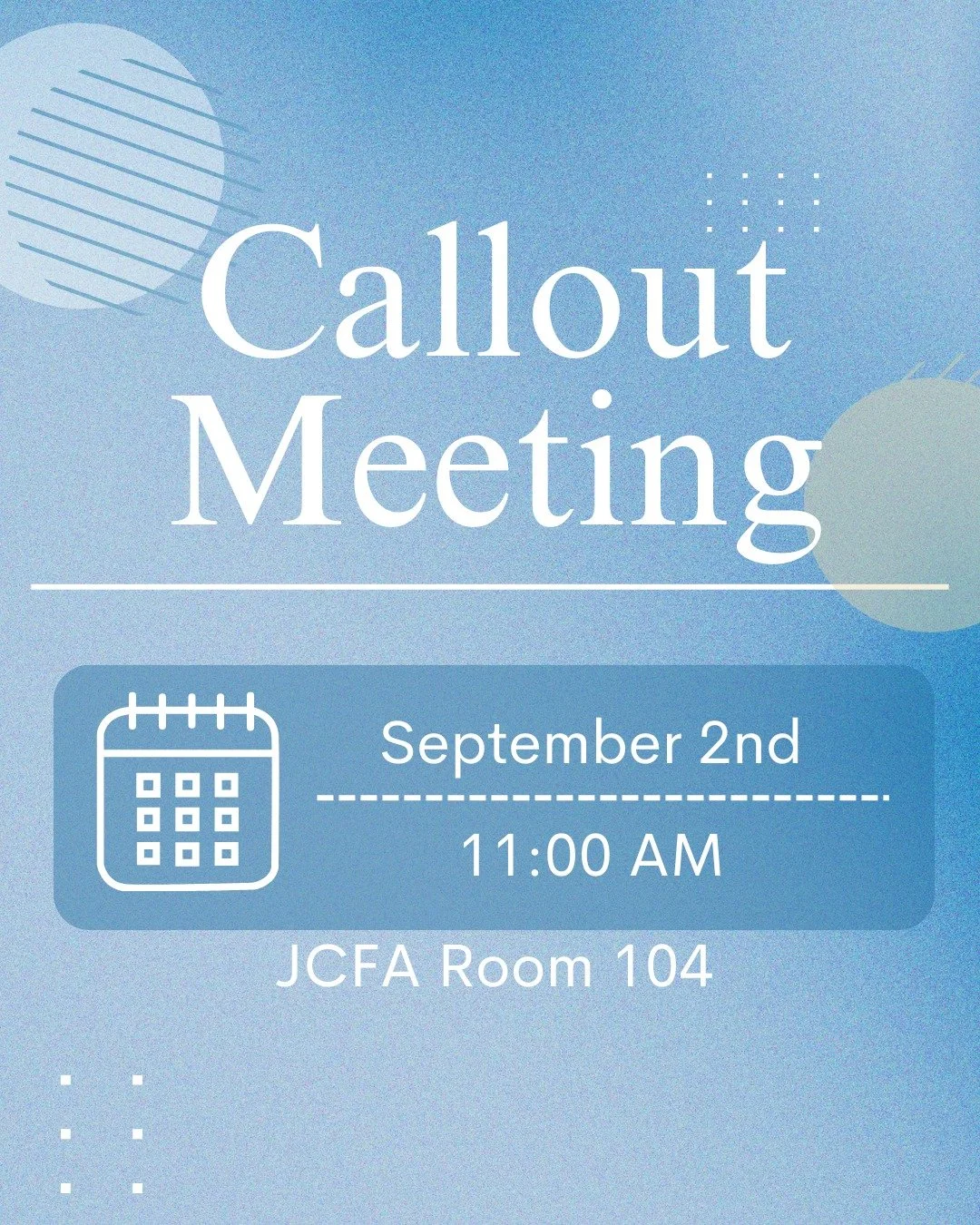 Interested in Apogee? On behalf of the team, we would like to formally invite any student interested in joining our team to our first callout meeting of the year!

Please join us at 11:00 am on Tuesday, September 2nd, in JCFA 104. In this meeting, we