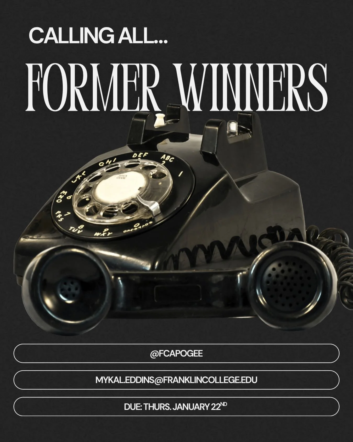 Once an Apogee winner, always part of the Apogee story.

Over the course of this upcoming J-Term, the Apogee page will be spotlighting former Apogee winners across a variety of categories through dedicated feature posts. This is our way of celebratin