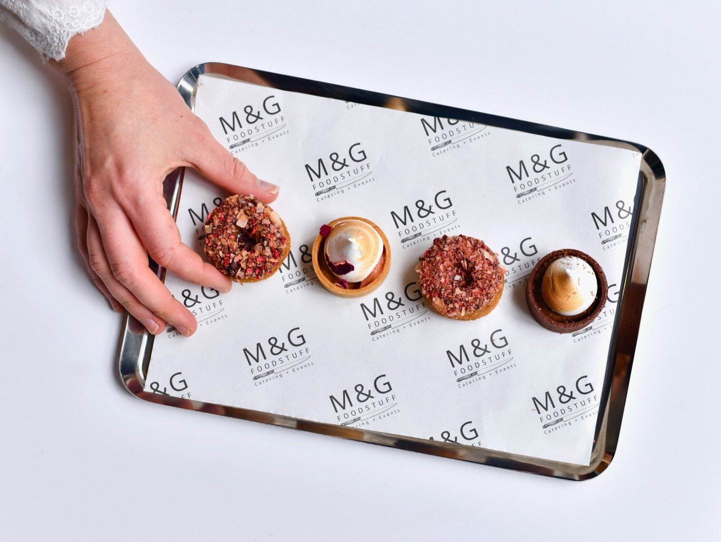 The M&amp;G Dessert Lineup 🍩 Chocolate espresso tarts, raspberry doughnuts &amp; strawberry rose tarts &mdash; no processed sugar, all the flavor.