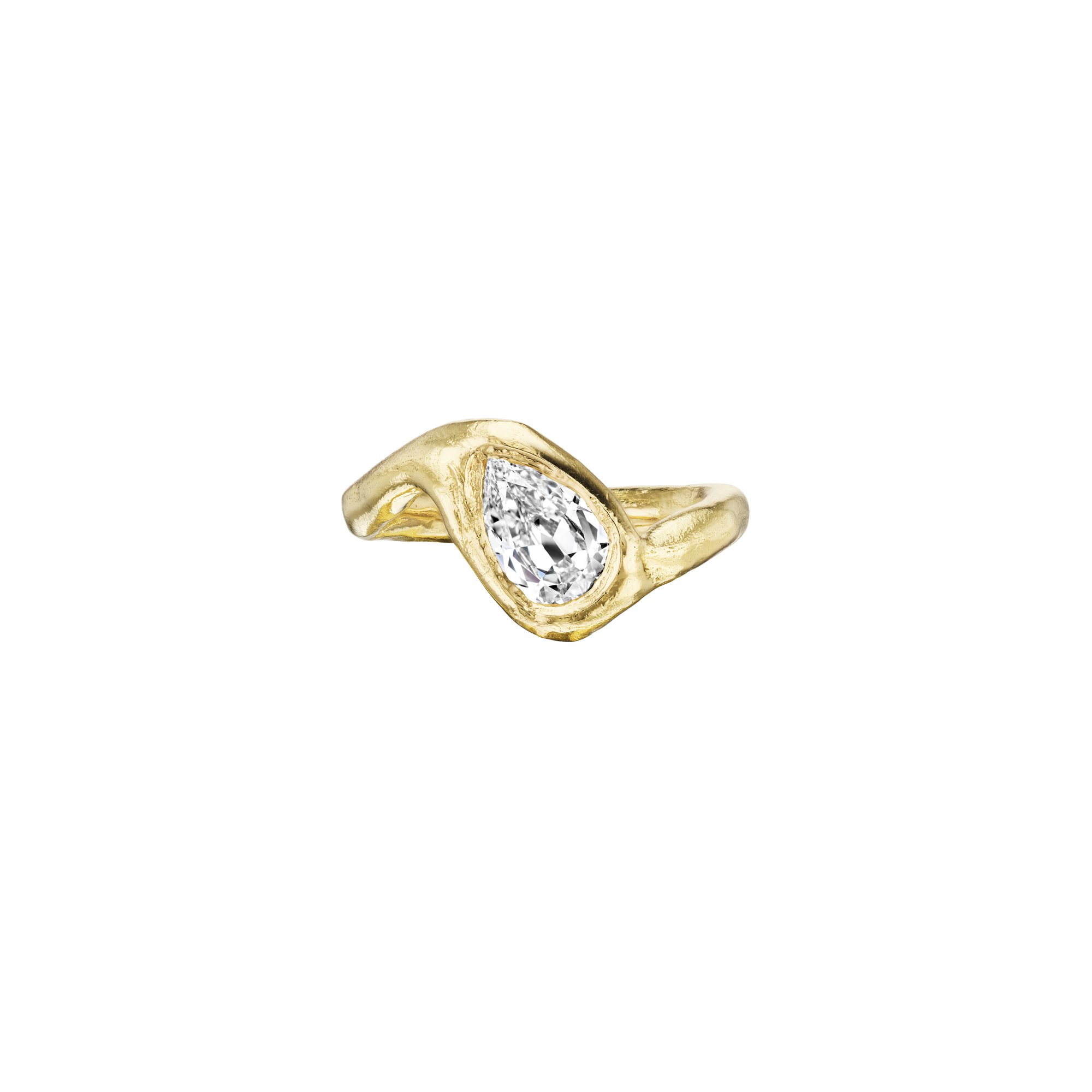 Old Mine Diamond Vinculum Ring