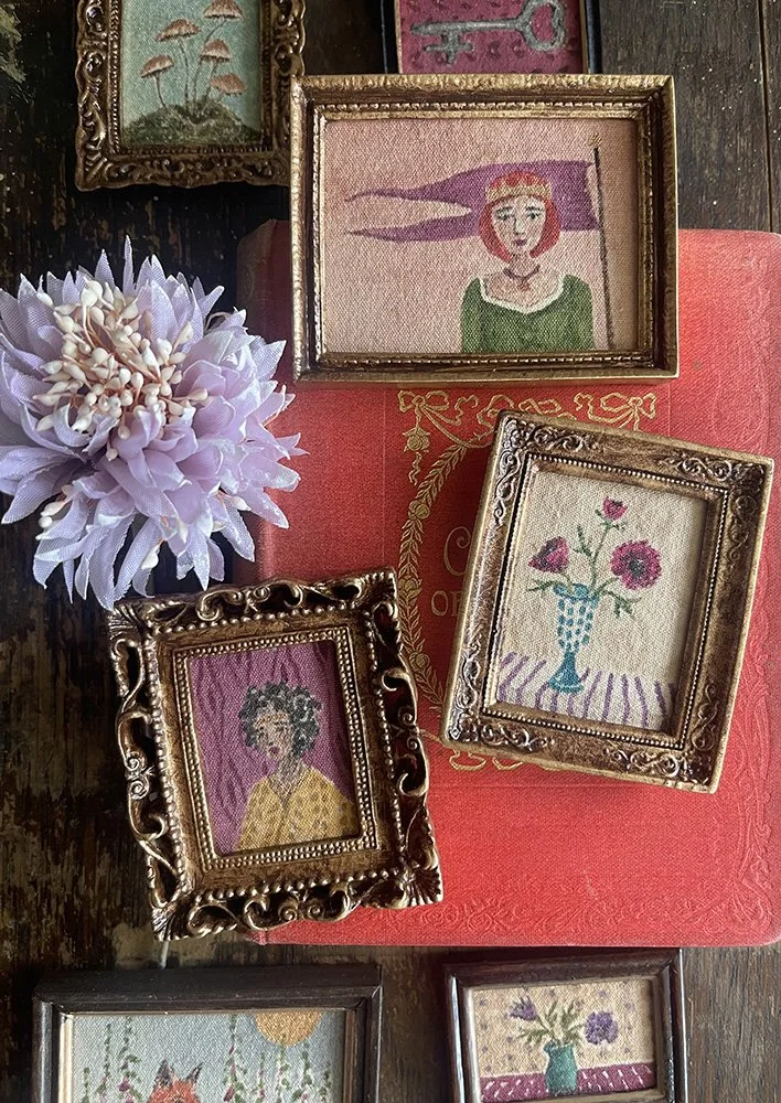 miniature original paintings by Phoebe Stout for Talufane