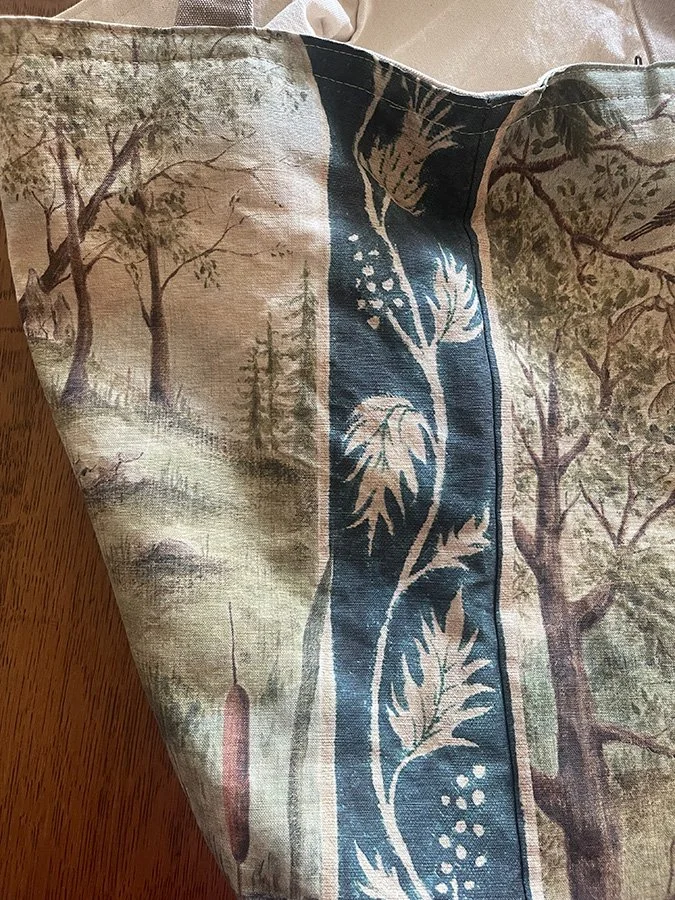 Outlander-inspired linen bag by Talufane