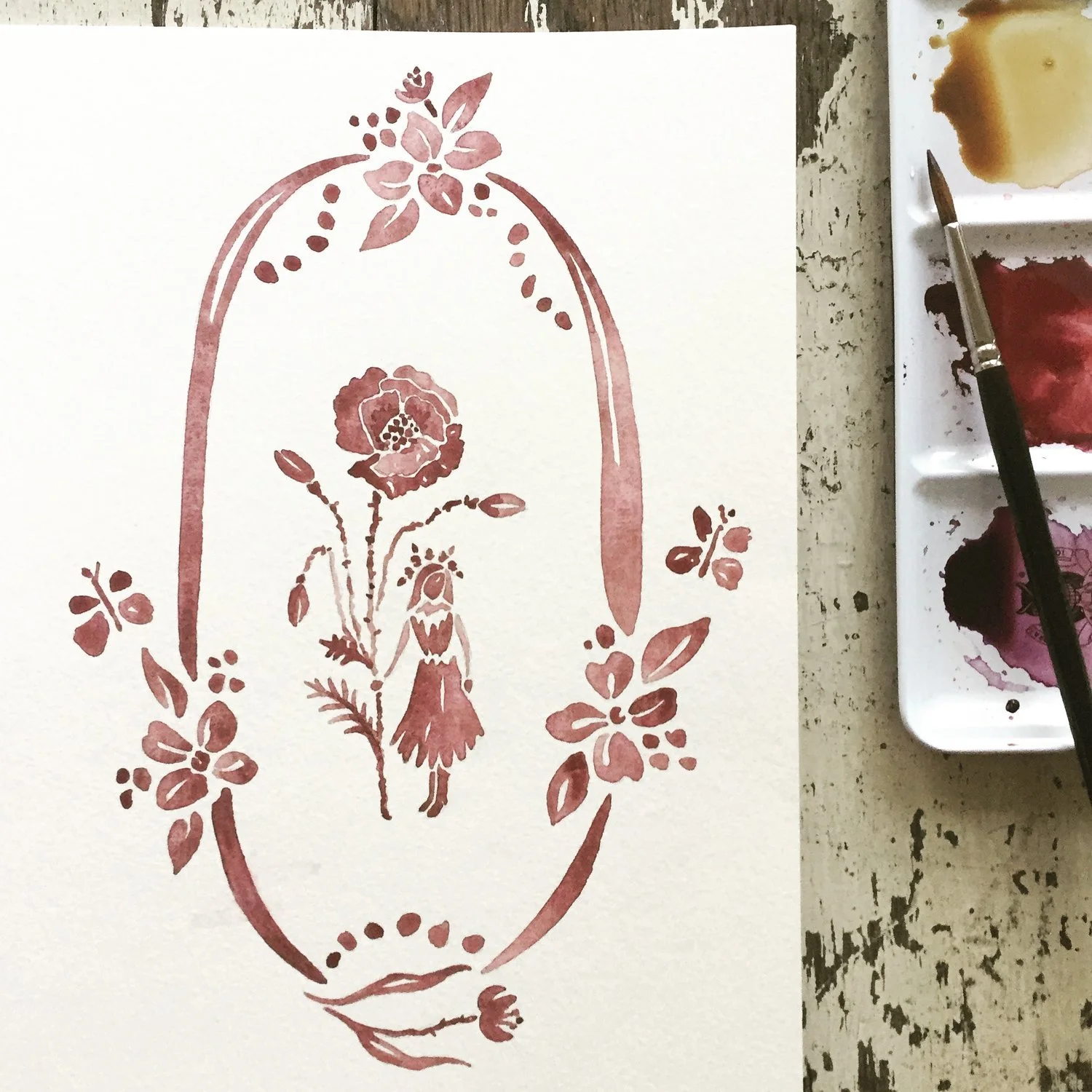 Wonder watercolor painting by Phoebe Stout for Untold Imprint / Talufane