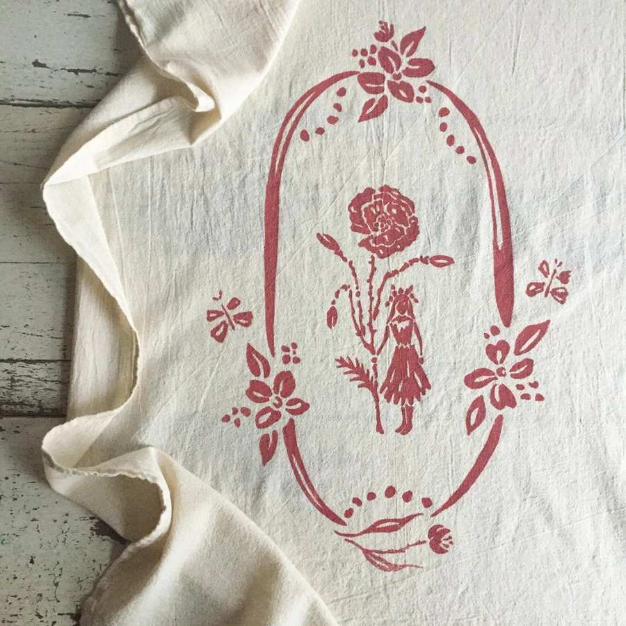 printed Wonder cotton towel by Untold Imprint