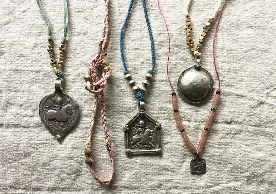 handmade antique amulet necklace by Untold Imprint